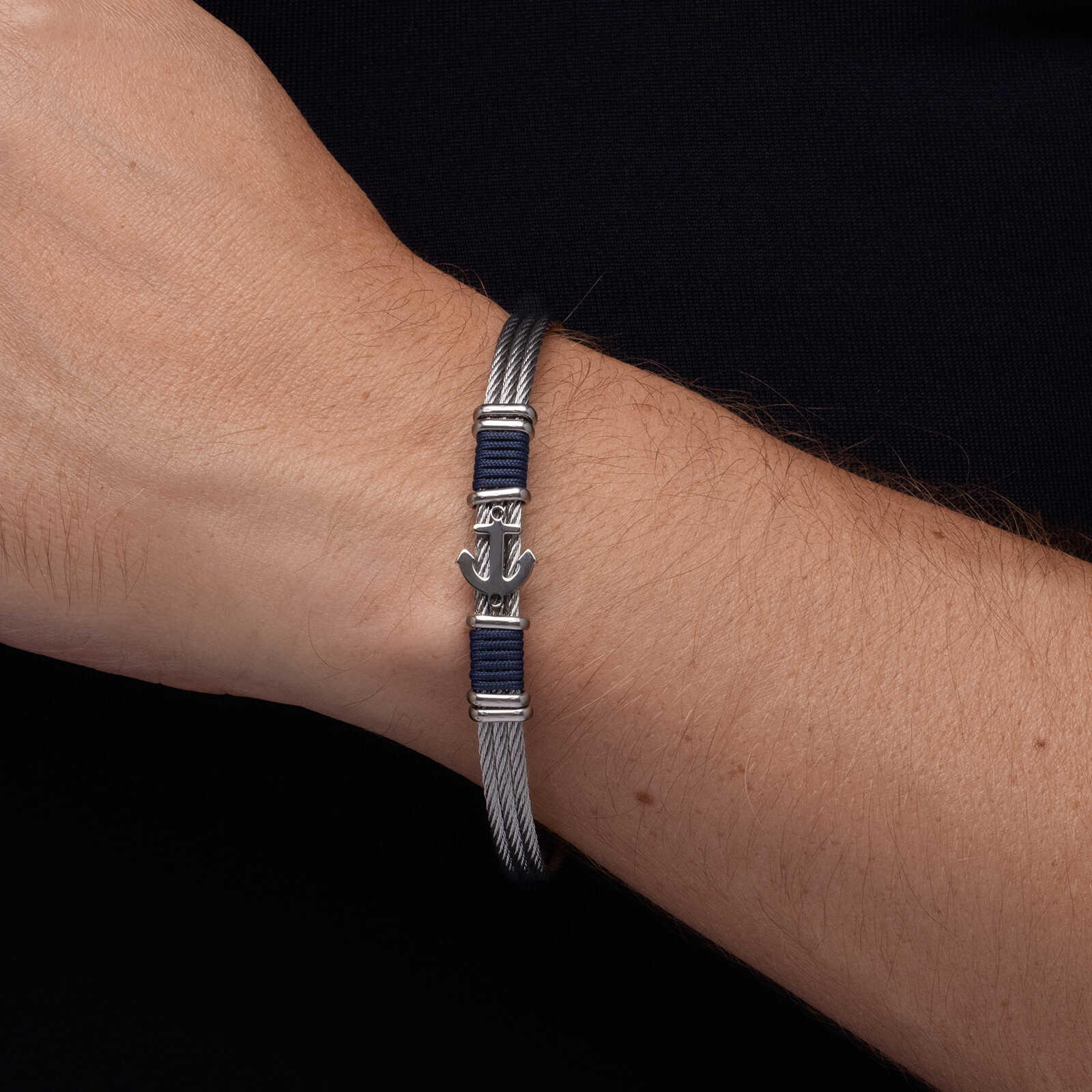 צמיד לגבר איתן- פוליאסטר ופלדה