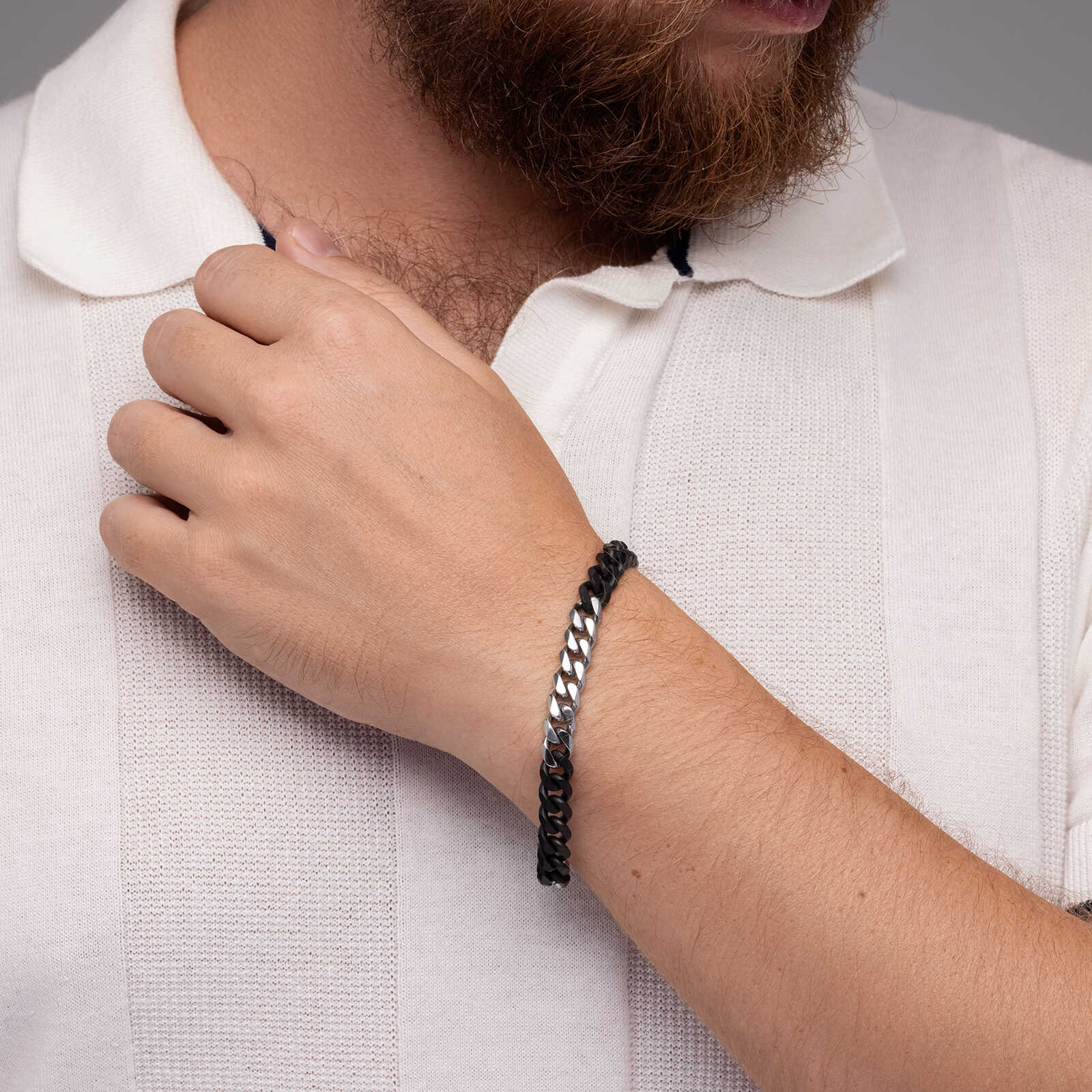 צמיד לגבר דולב מפלדת אל חלד