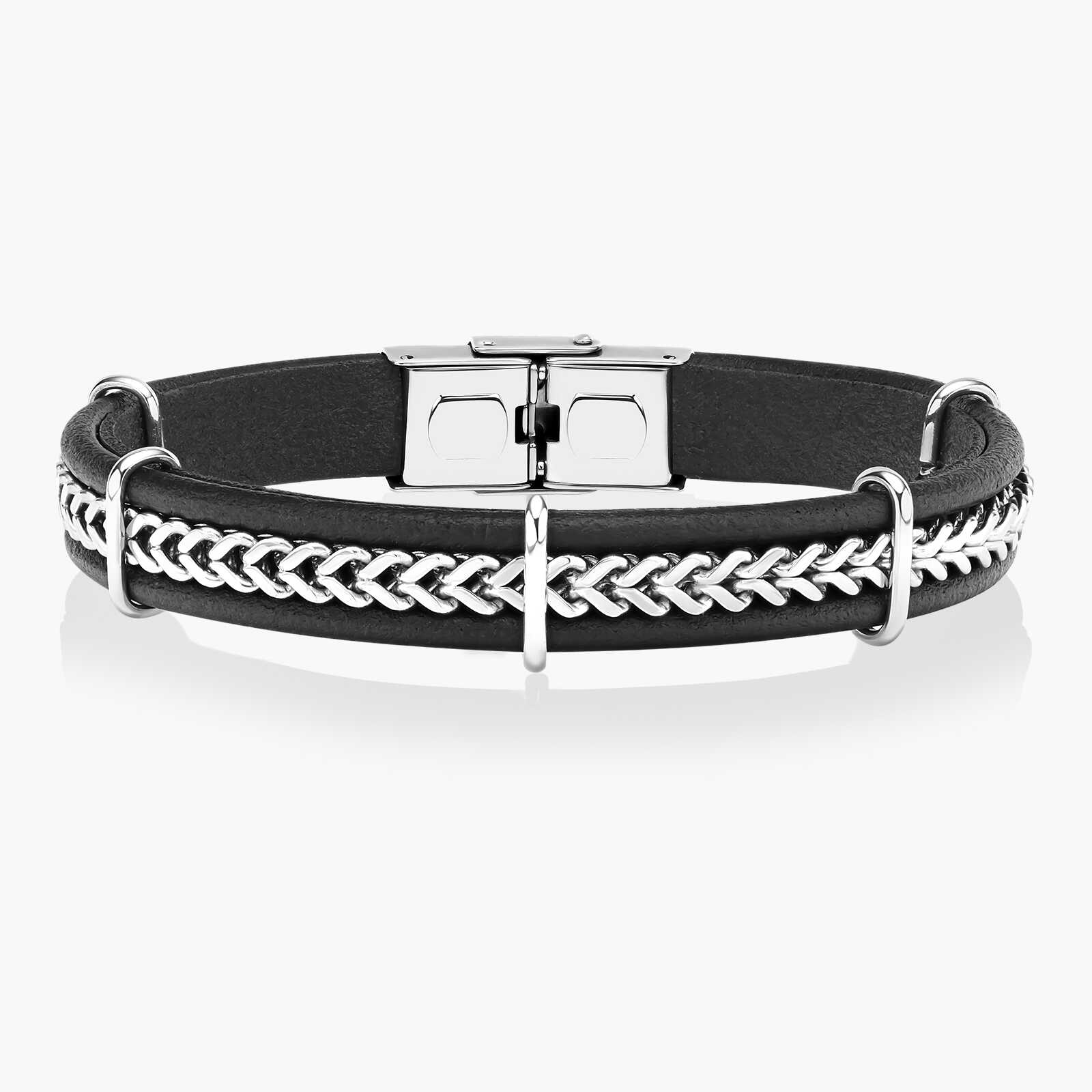 צמיד לגבר- ארי עור ופלדת אל חלד