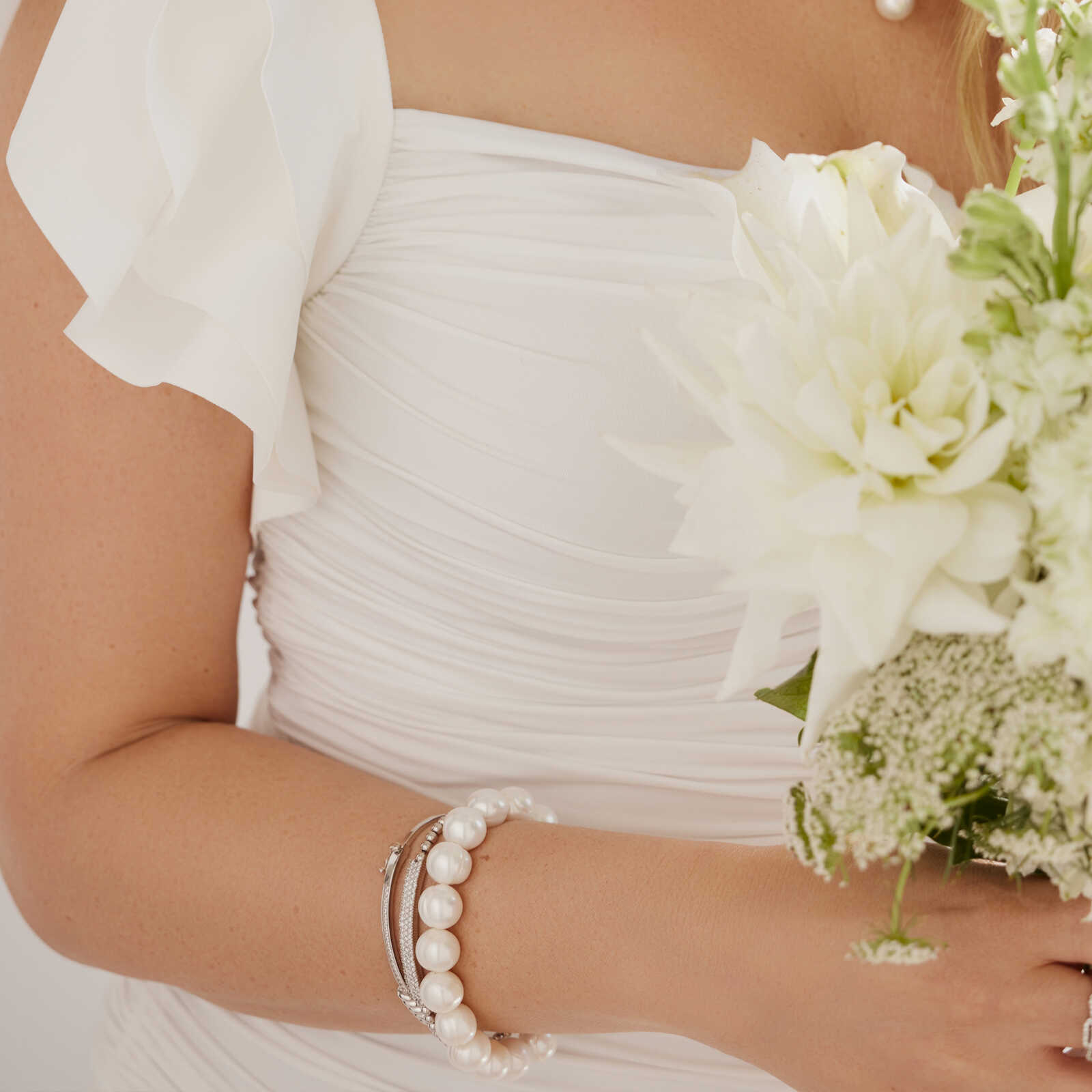 צמיד פנינים 9 מ"מ