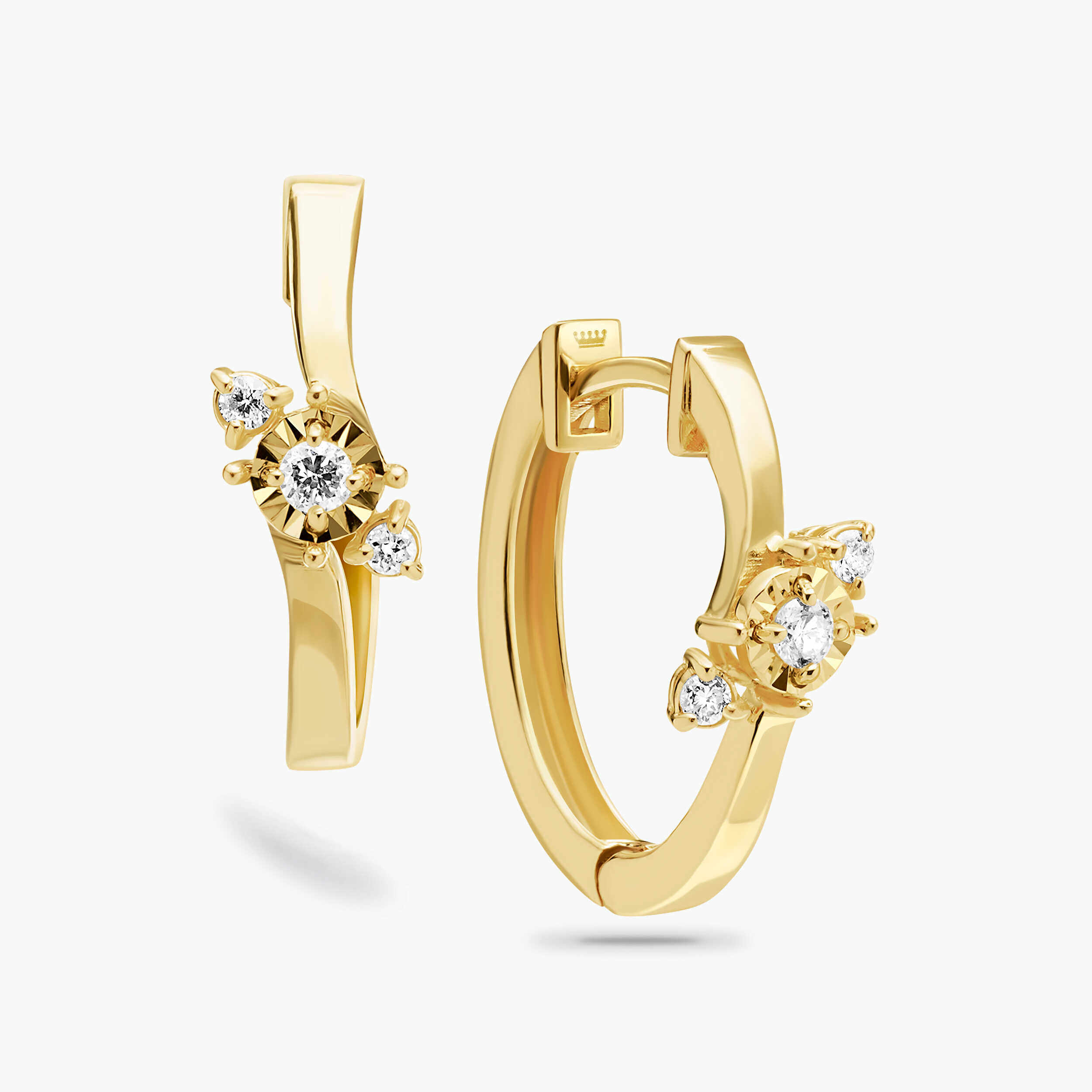 עגילי יהלום תיאה