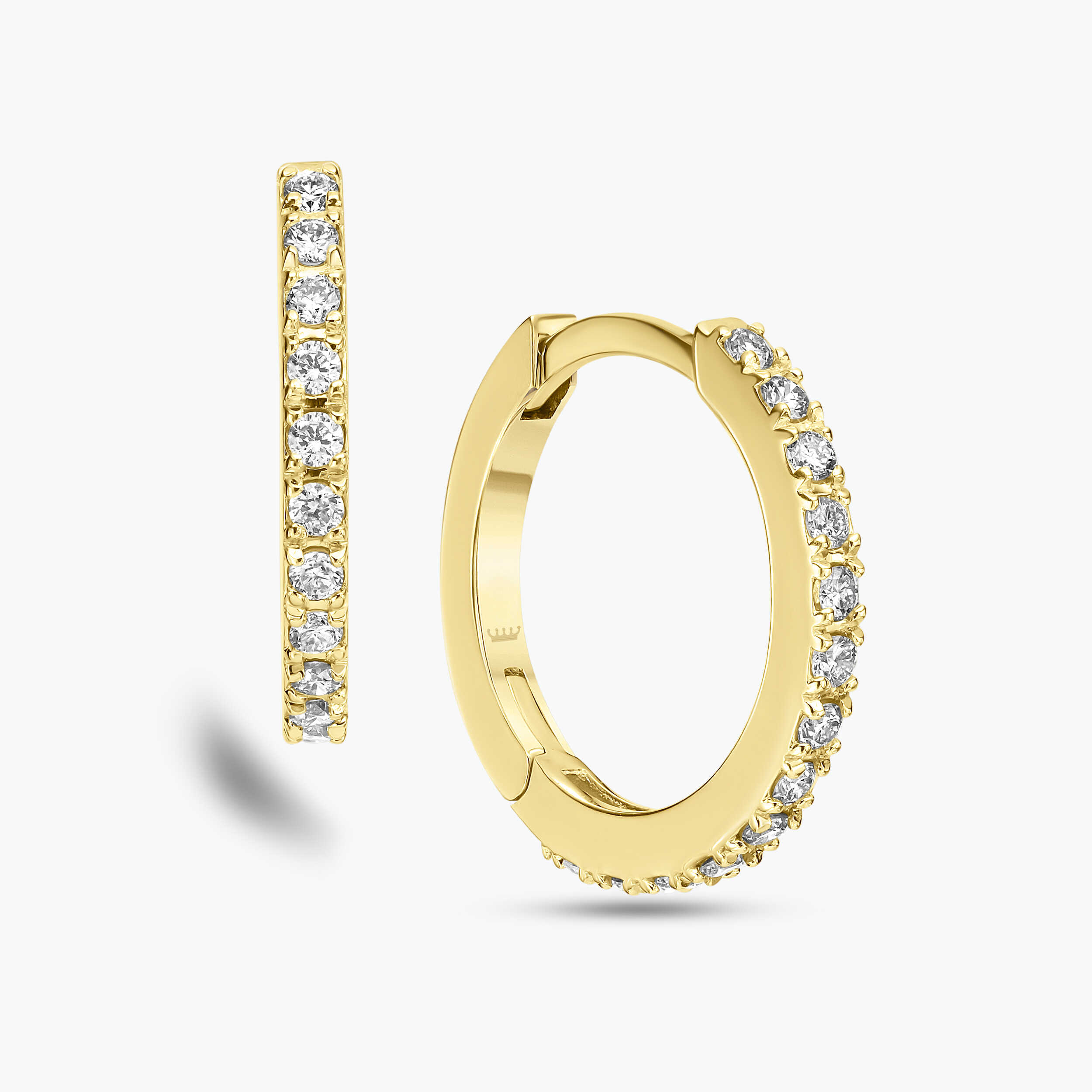 עגילי דיילי בשיבוץ יהלומים