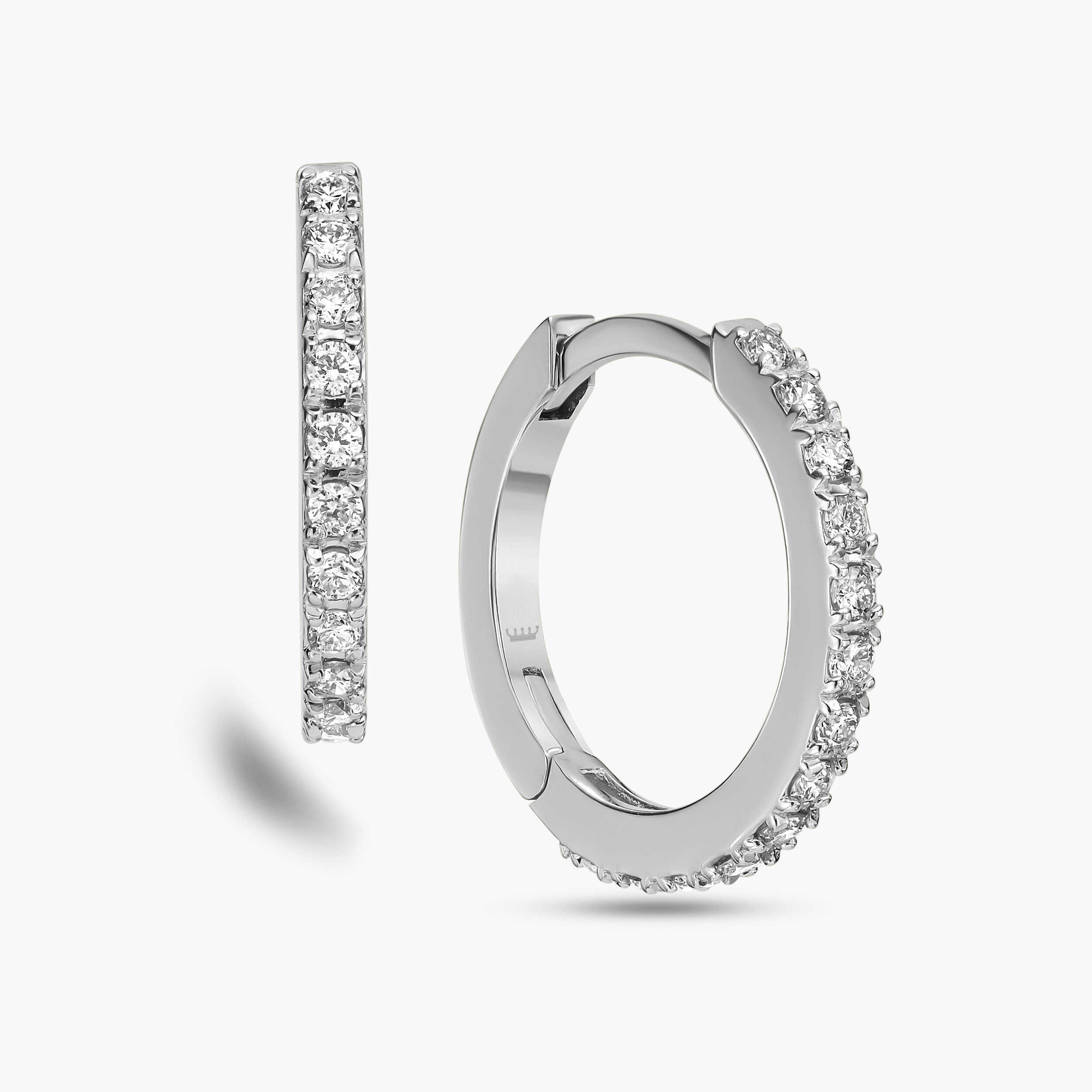 עגילי דיילי בשיבוץ יהלומים