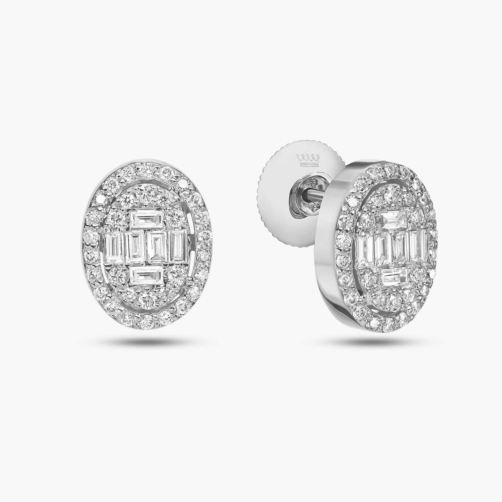 עגילי נסיה בשיבוץ יהלומים