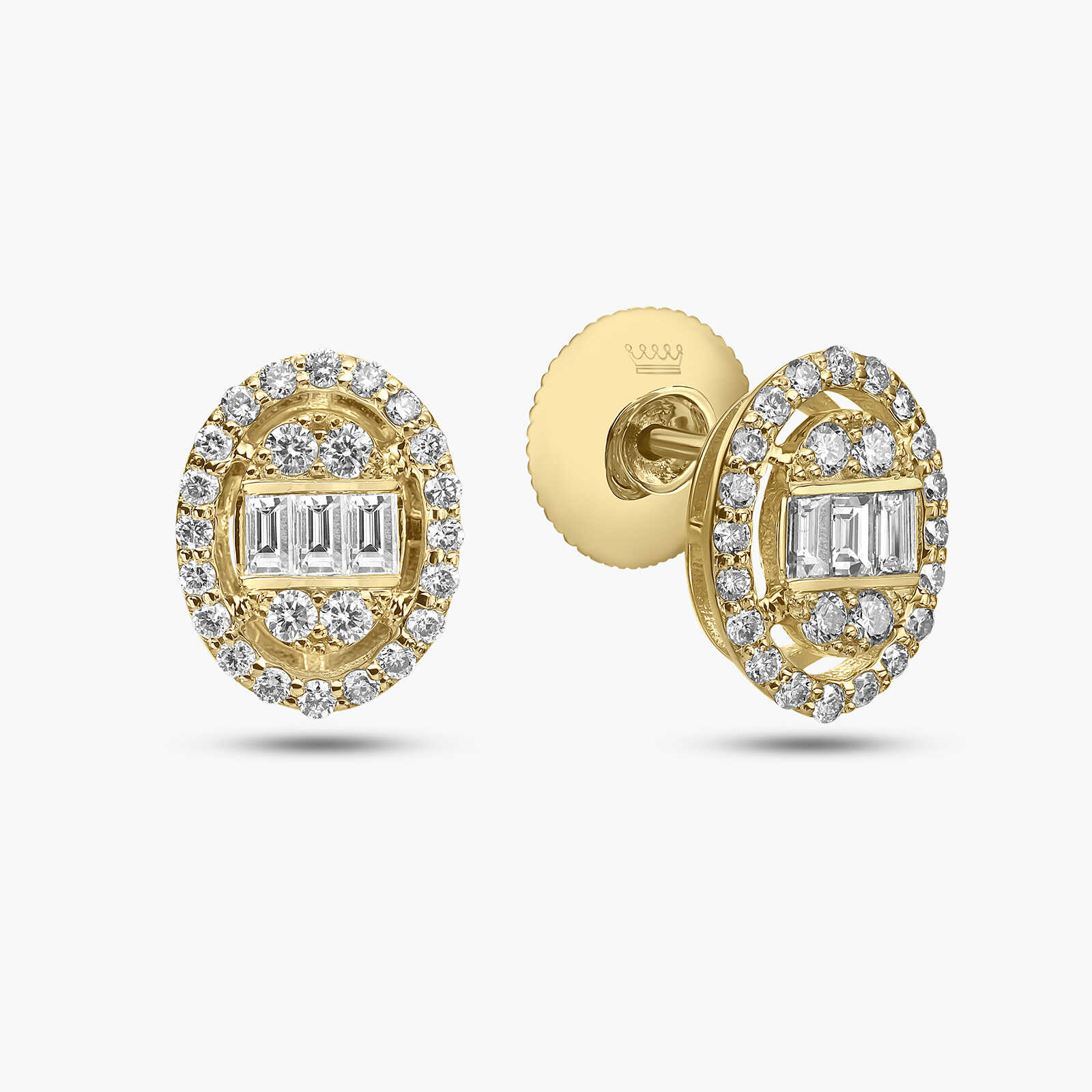 עגילי אורין בשיבוץ יהלומים