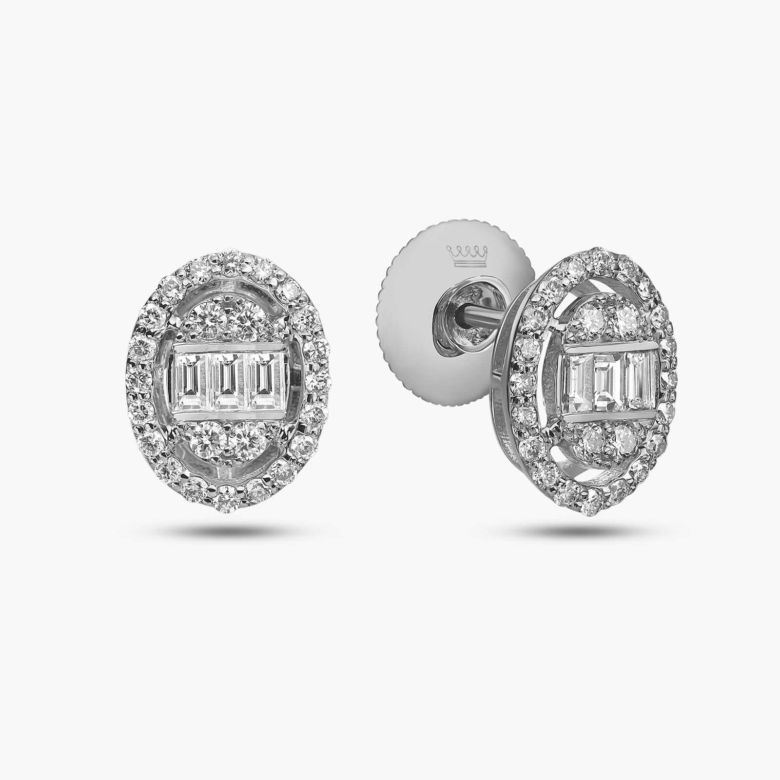 עגילי אורין בשיבוץ יהלומים