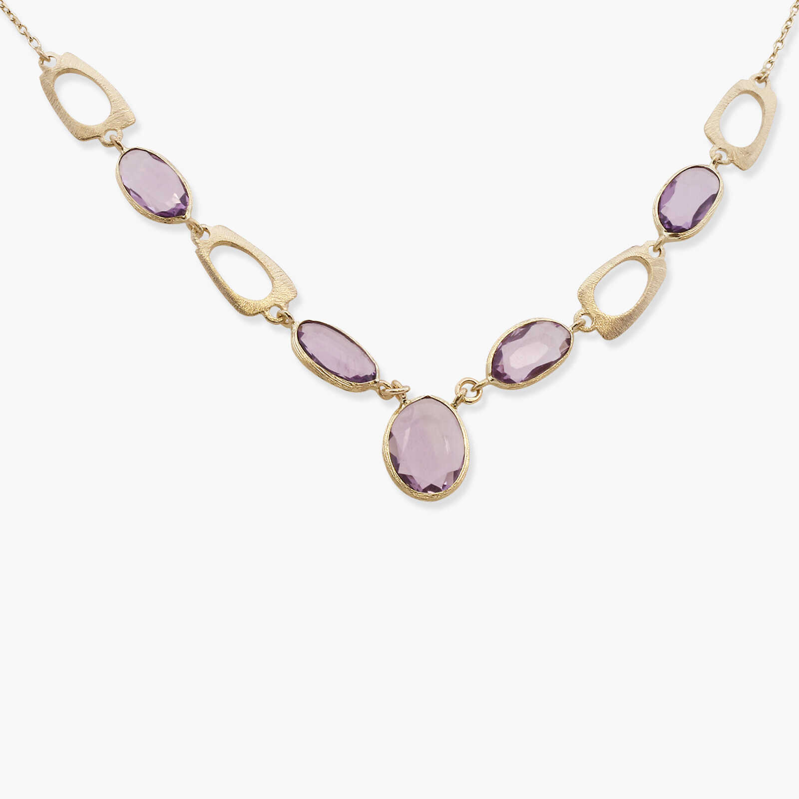 שרשרת זהב משובץ