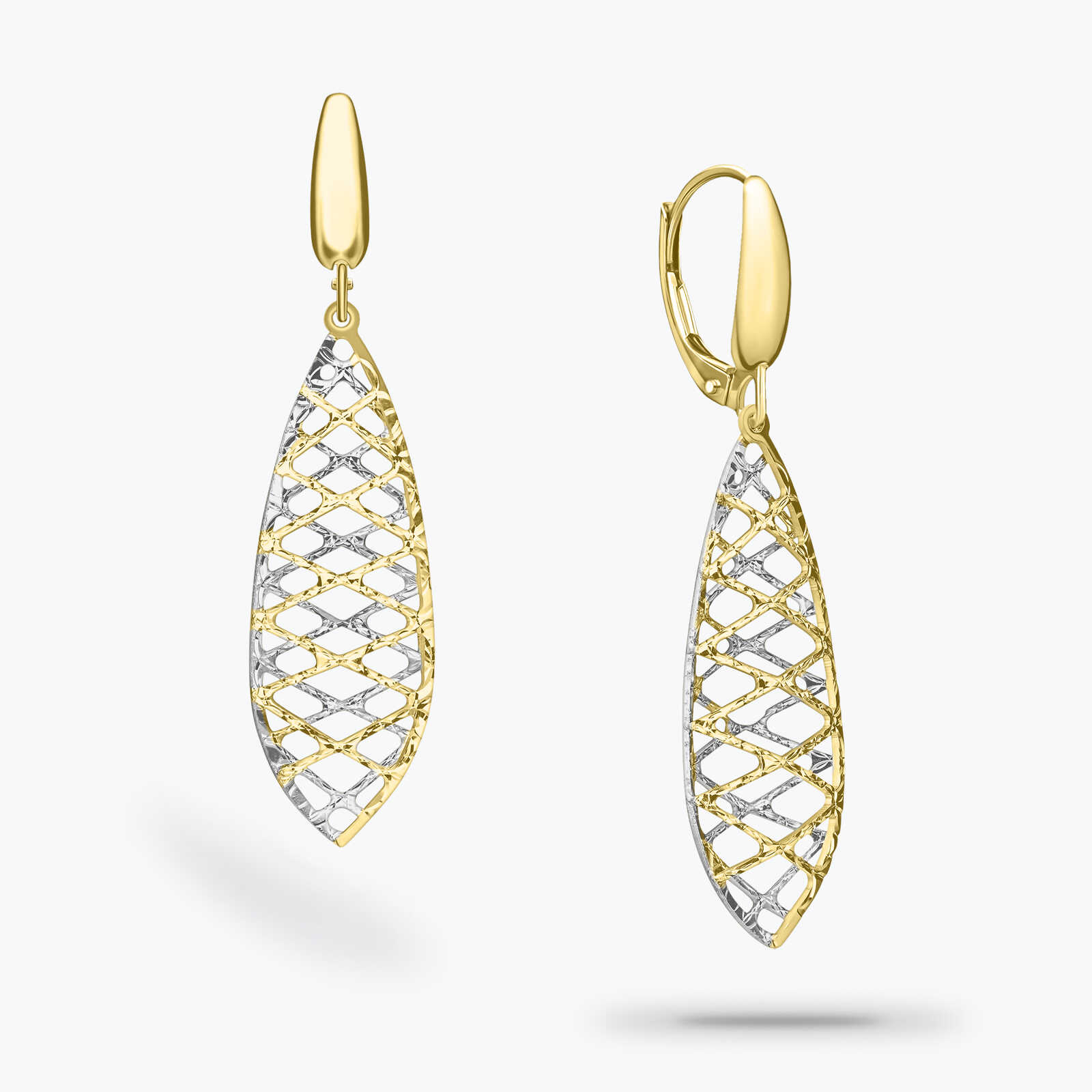 עגיל זהב אנג'לינה