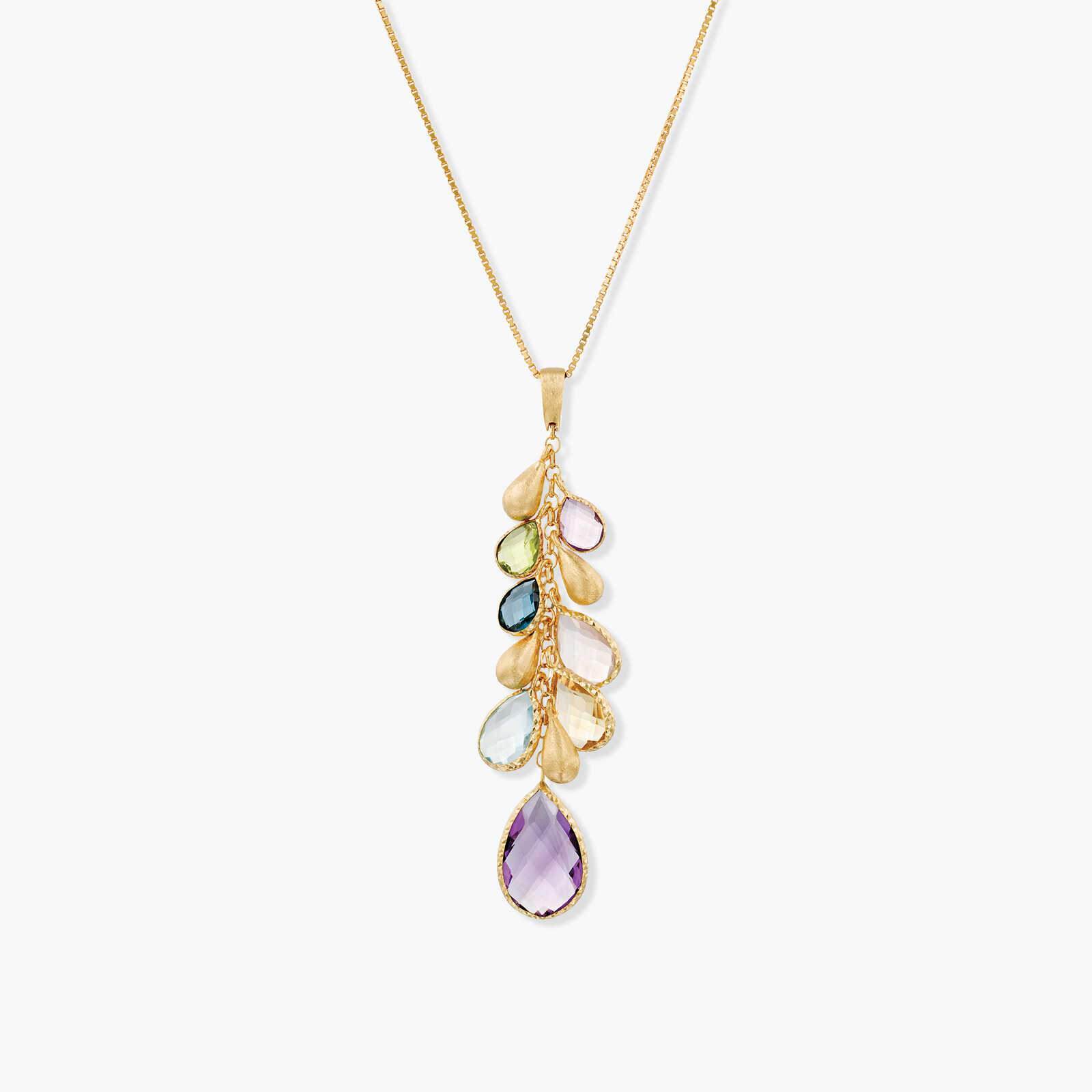 תליון זהב משובץ