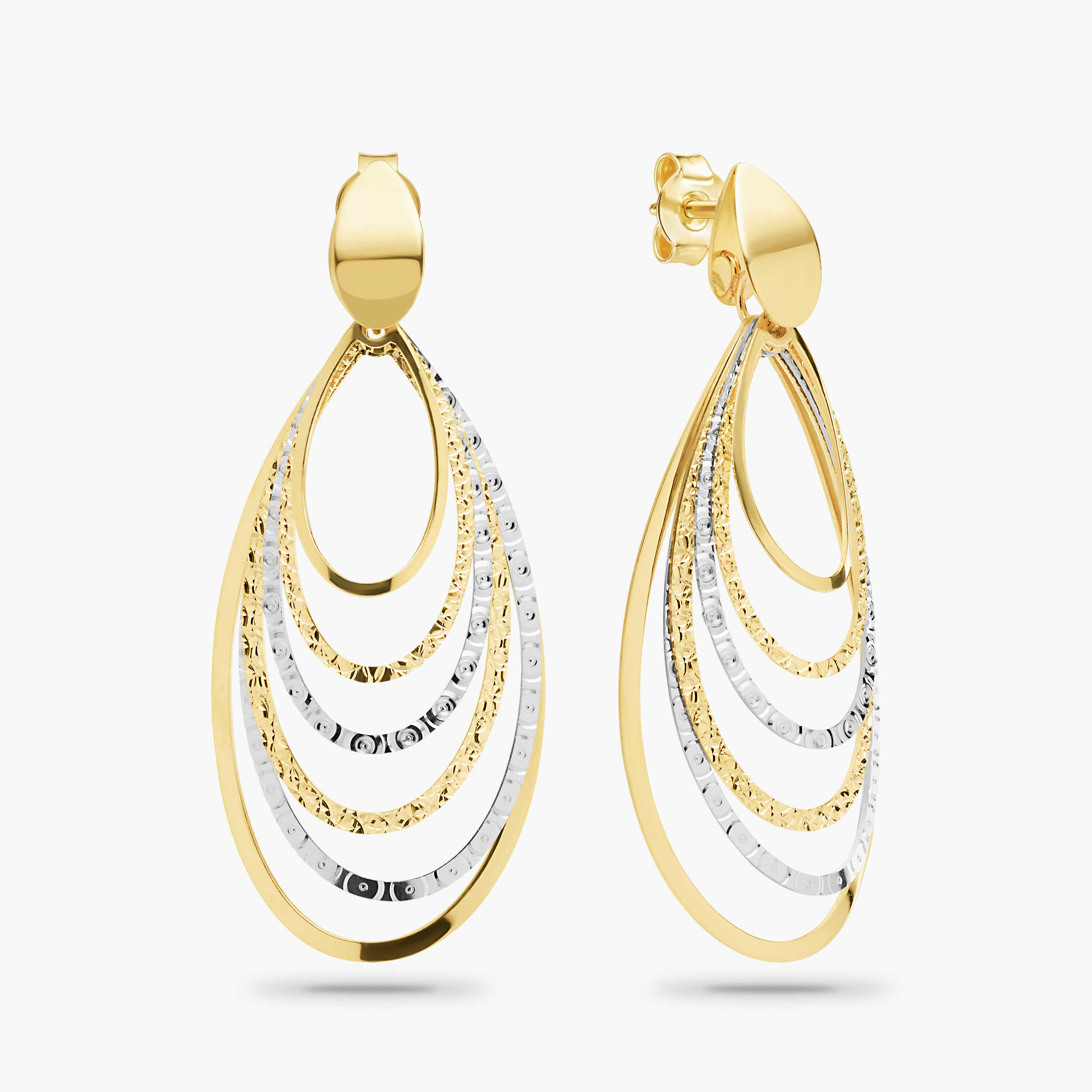 עגילי האלי מזהב 14K