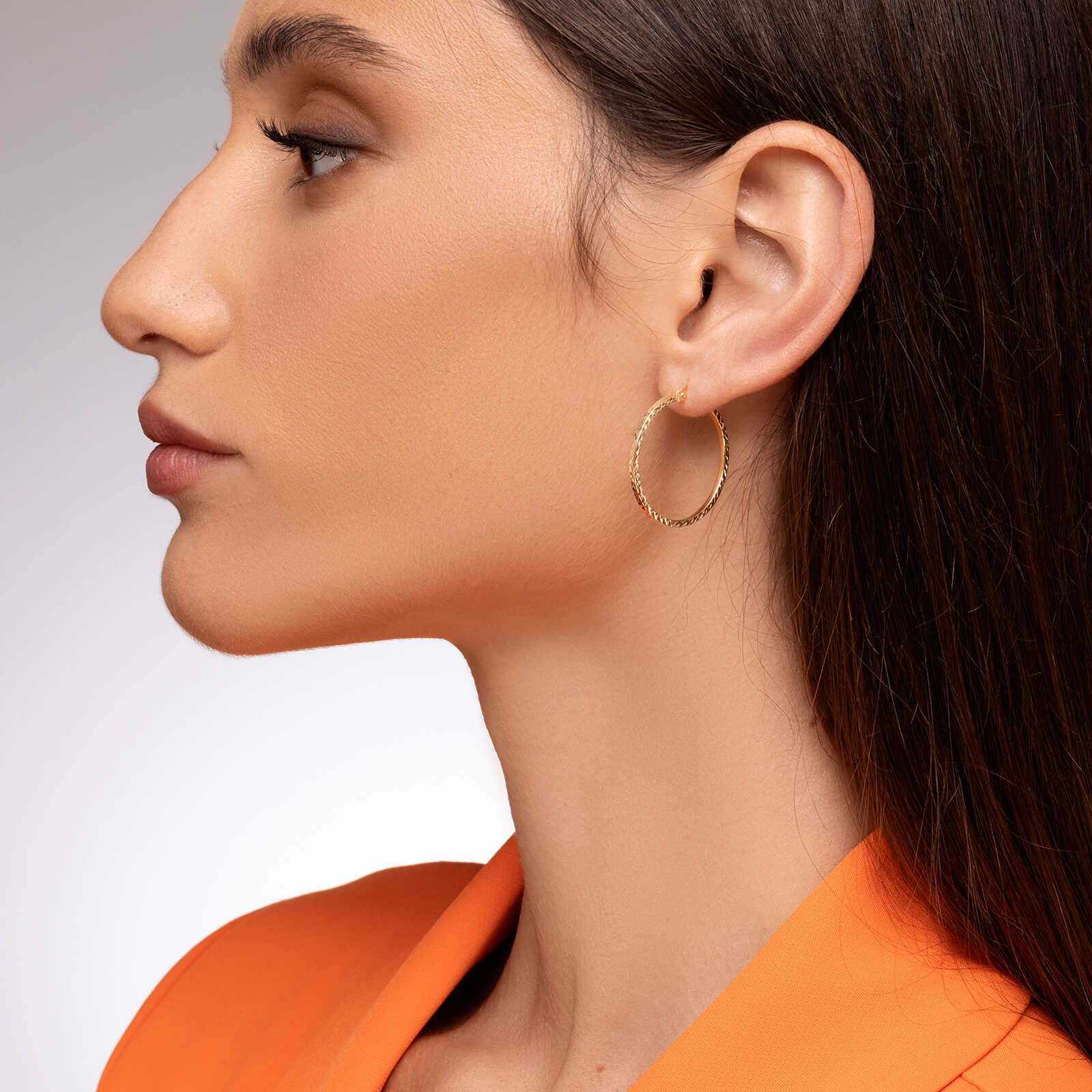 עגילי חישוק סאני