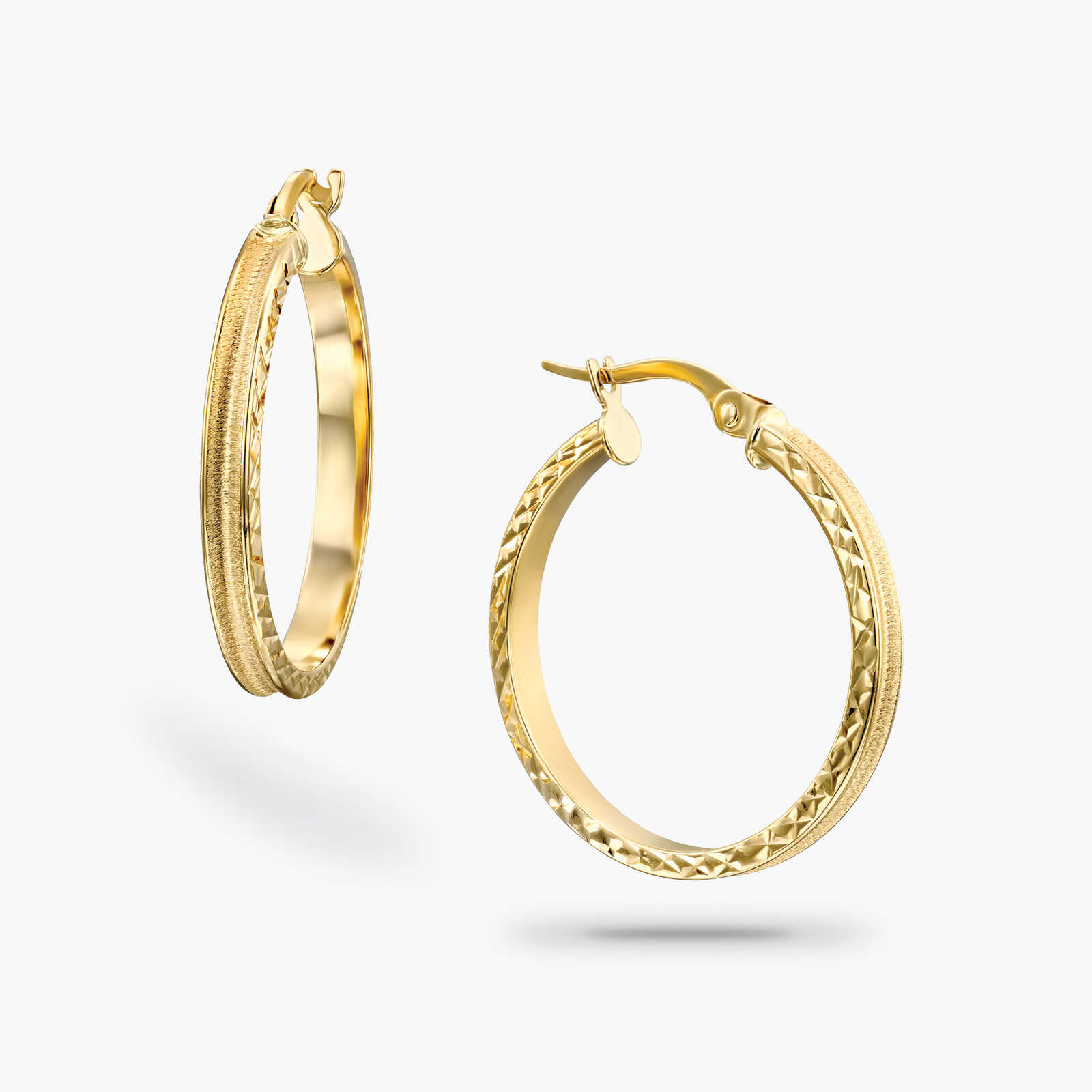 עגילי חישוק 2.2 ס"מ קוטר