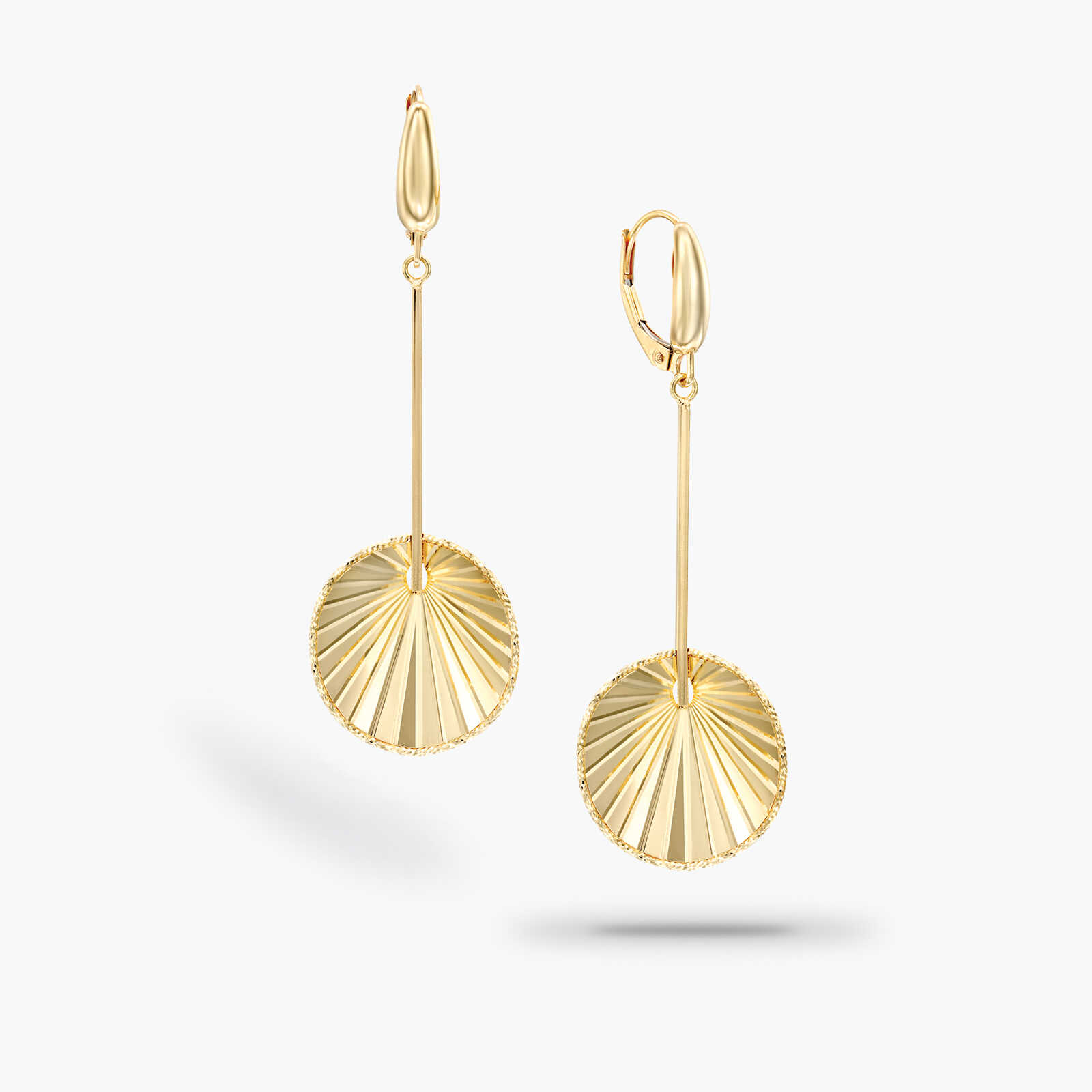 עגילי מניפת הזהב