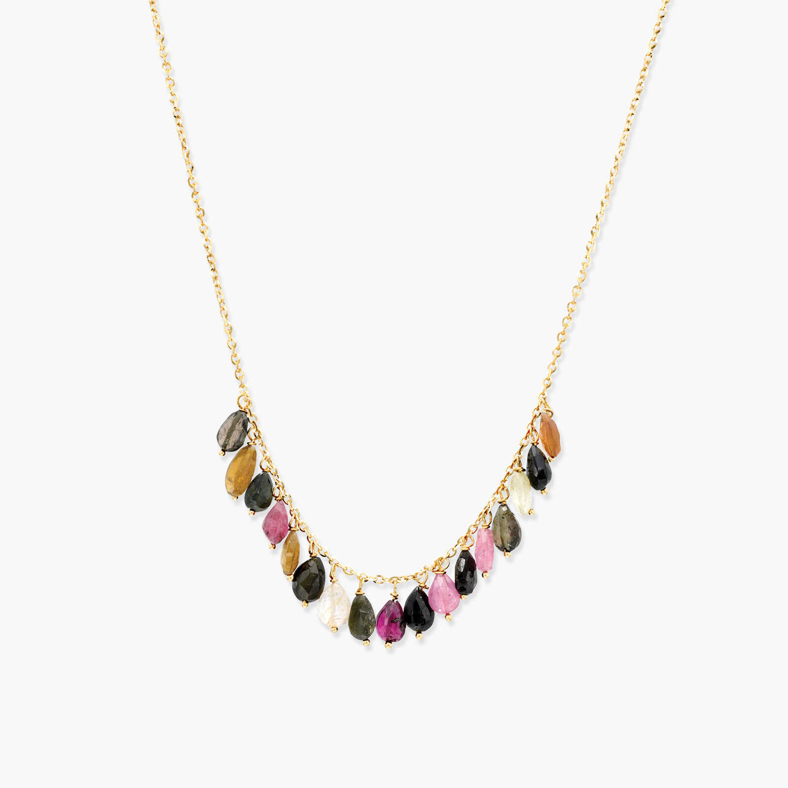 שרשרת עם אבני טורמלין