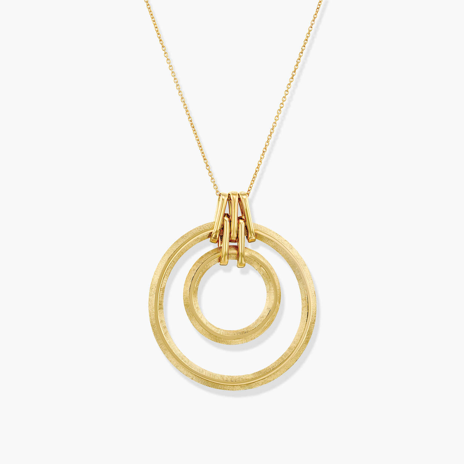 תליון זהב עגול  בקוטר 3.5 ס"מ