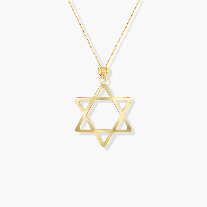תליון מגן דוד באורך 3.3 ס"מ