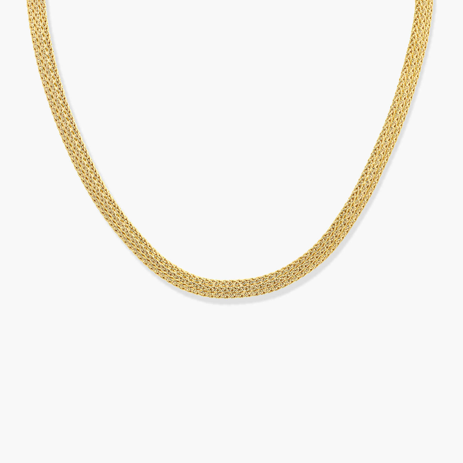 שרשרת זהב סרוגה