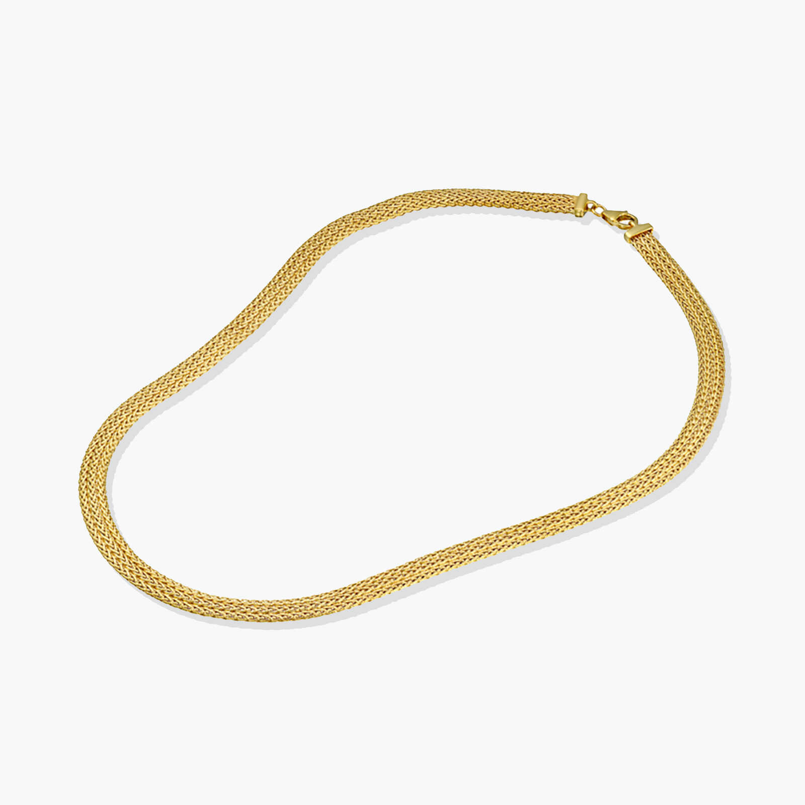 שרשרת זהב סרוגה