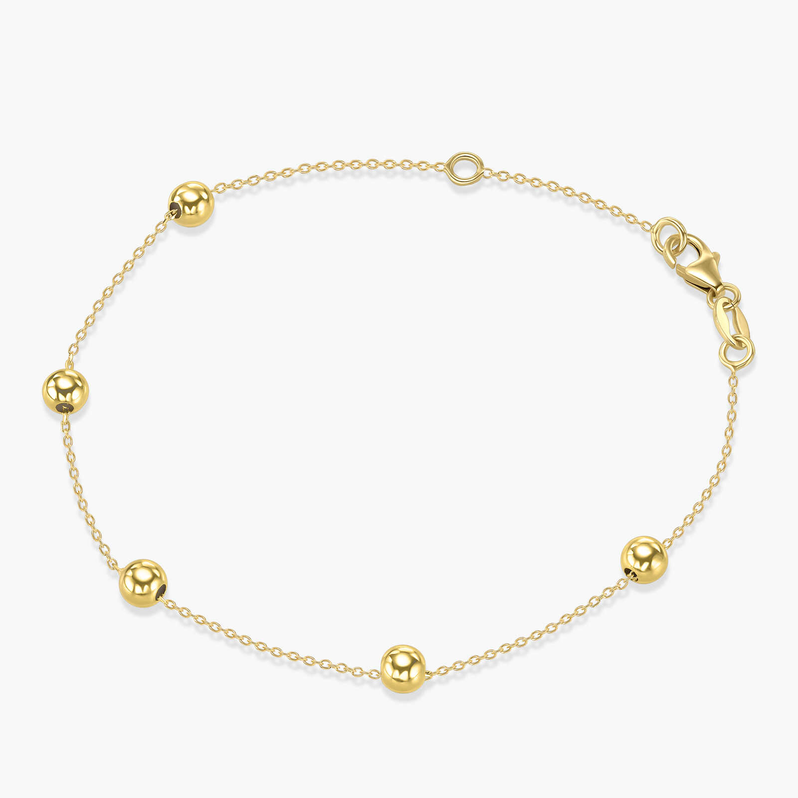 צמיד כדוריות זהב