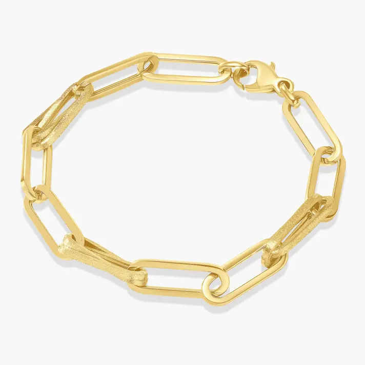 צמיד זהב 19.5 ס"מ חוליות ארוכות