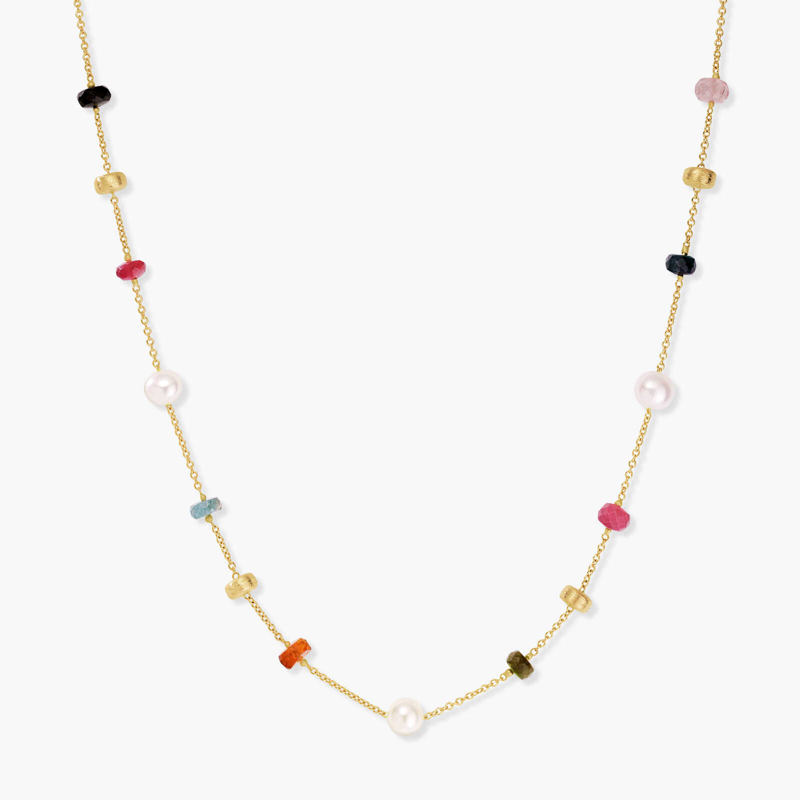 שרשרת נורית משובצת אבני חן