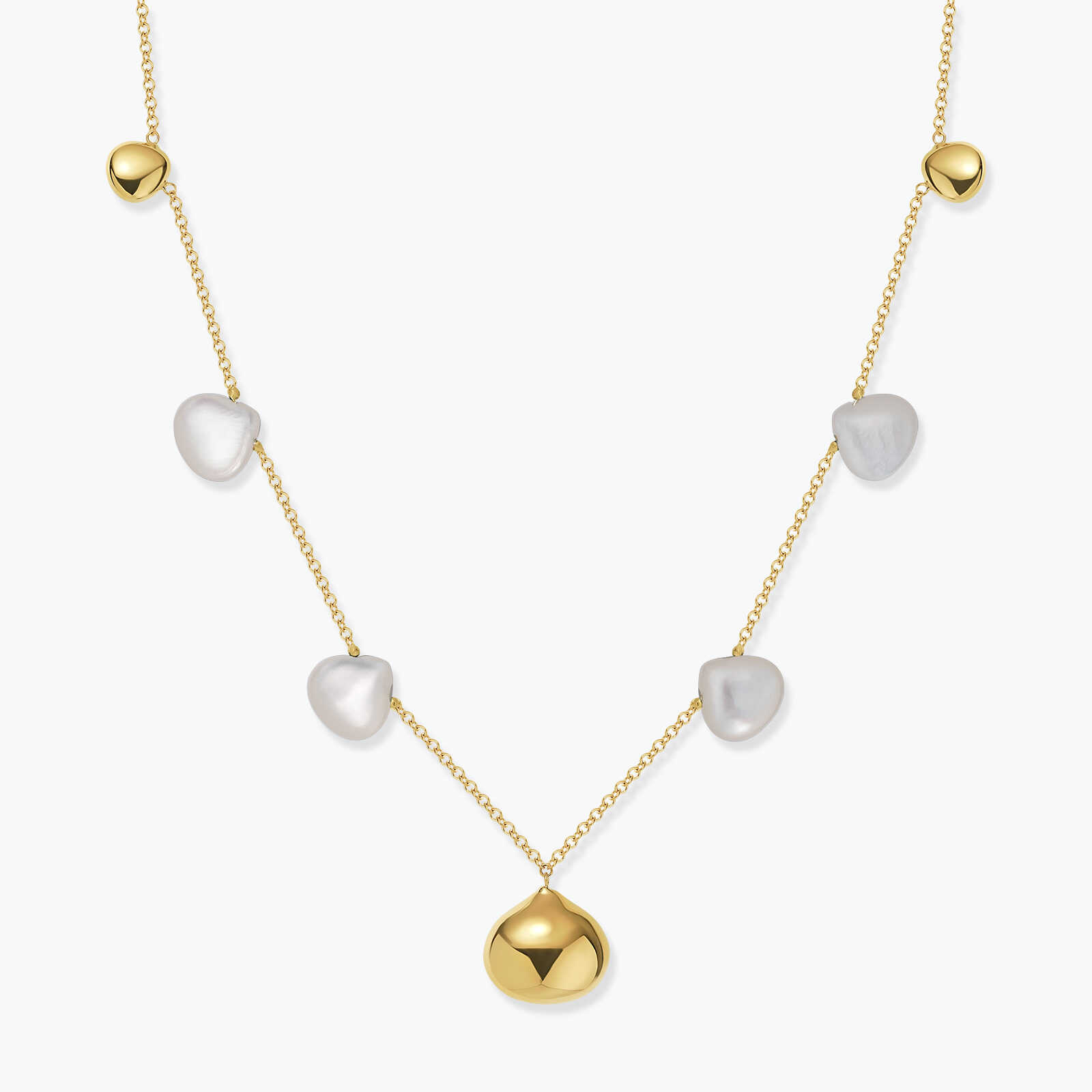 שרשרת יסמין משובצת פנינים