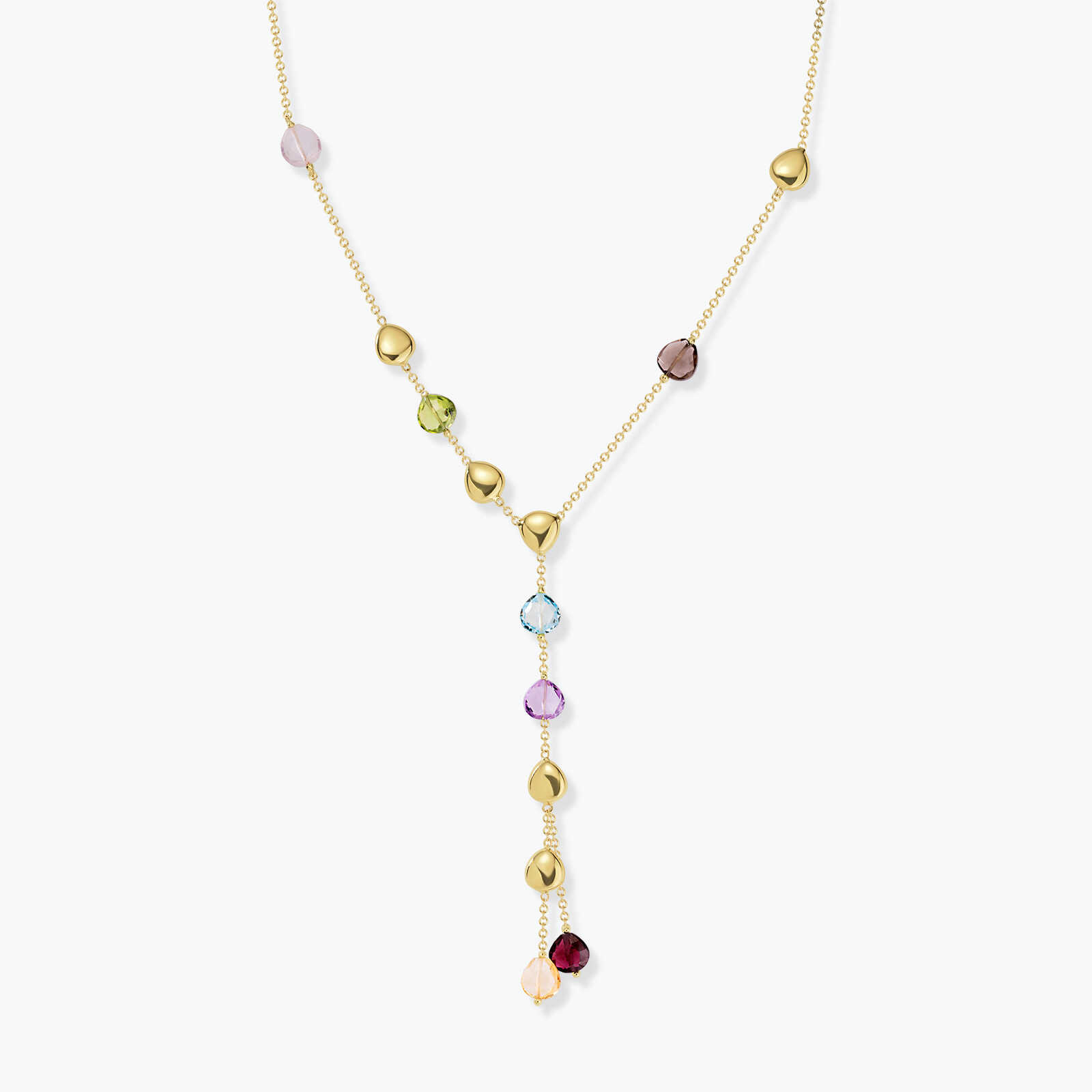 שרשרת לילי משובצת אבני חן