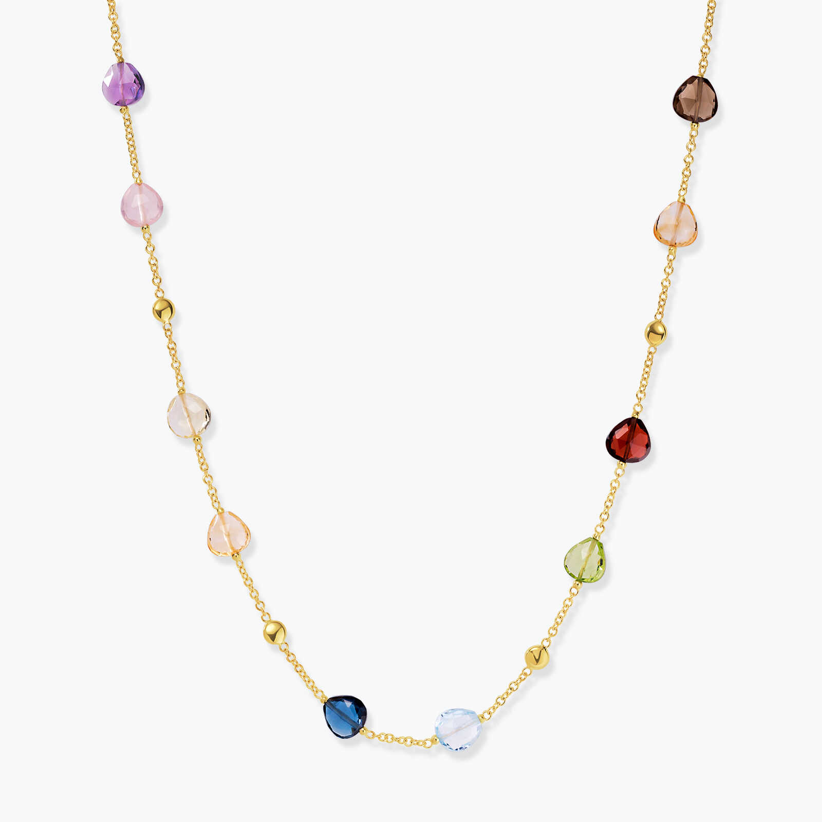 שרשרת עינב משובצת אבני חן