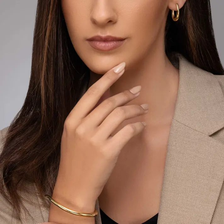 צמיד זהב קשיח- גמיש מקולקצית ORO VIVA