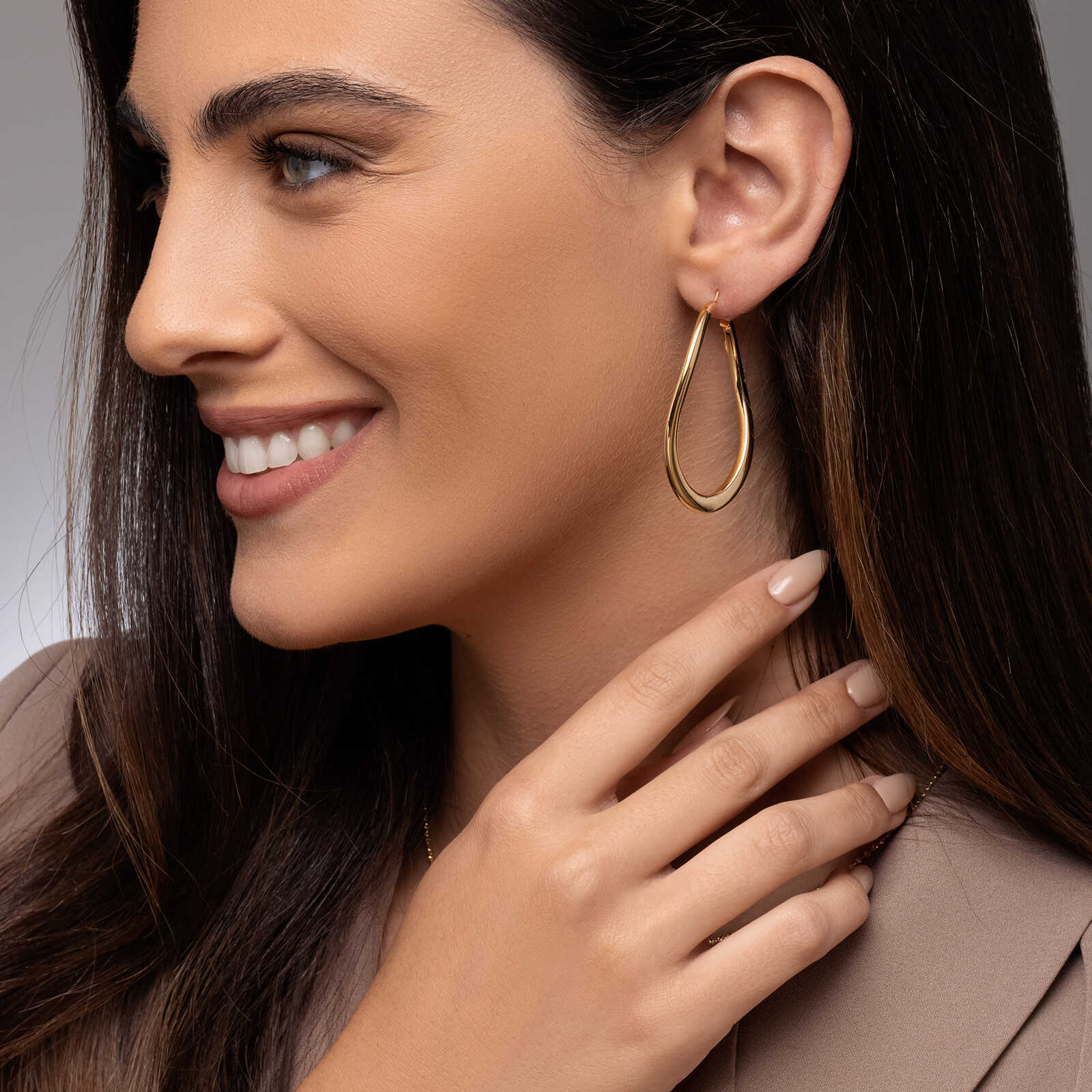 עגילי חישוק מאור