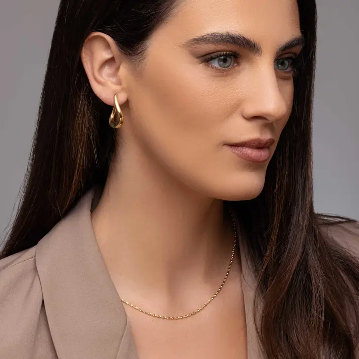 עגילי חישוק רוקסן