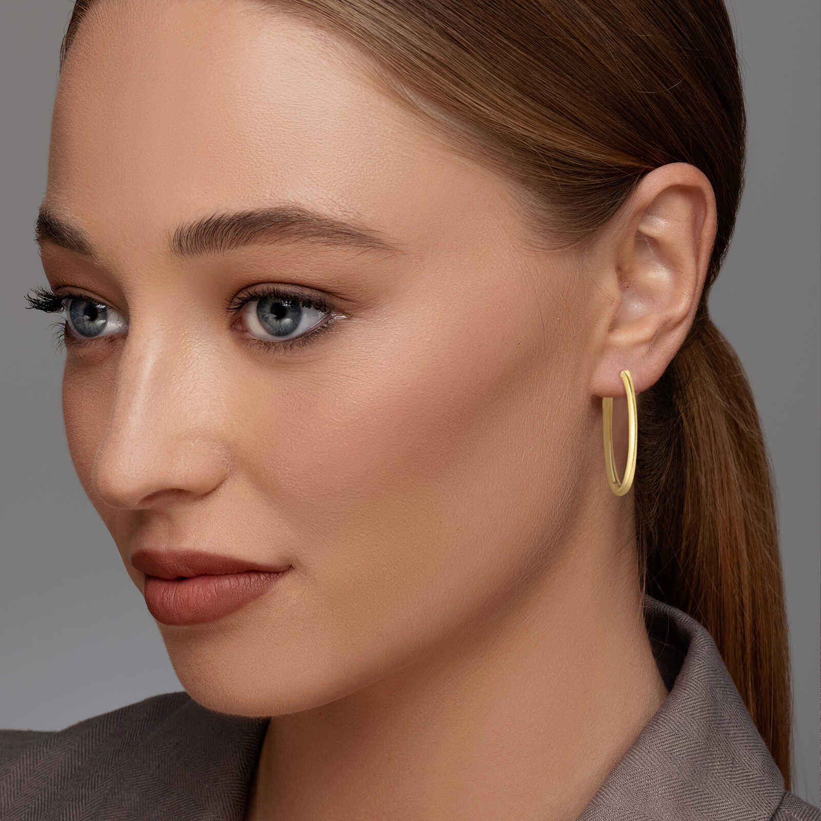 עגילי חישוק סאן