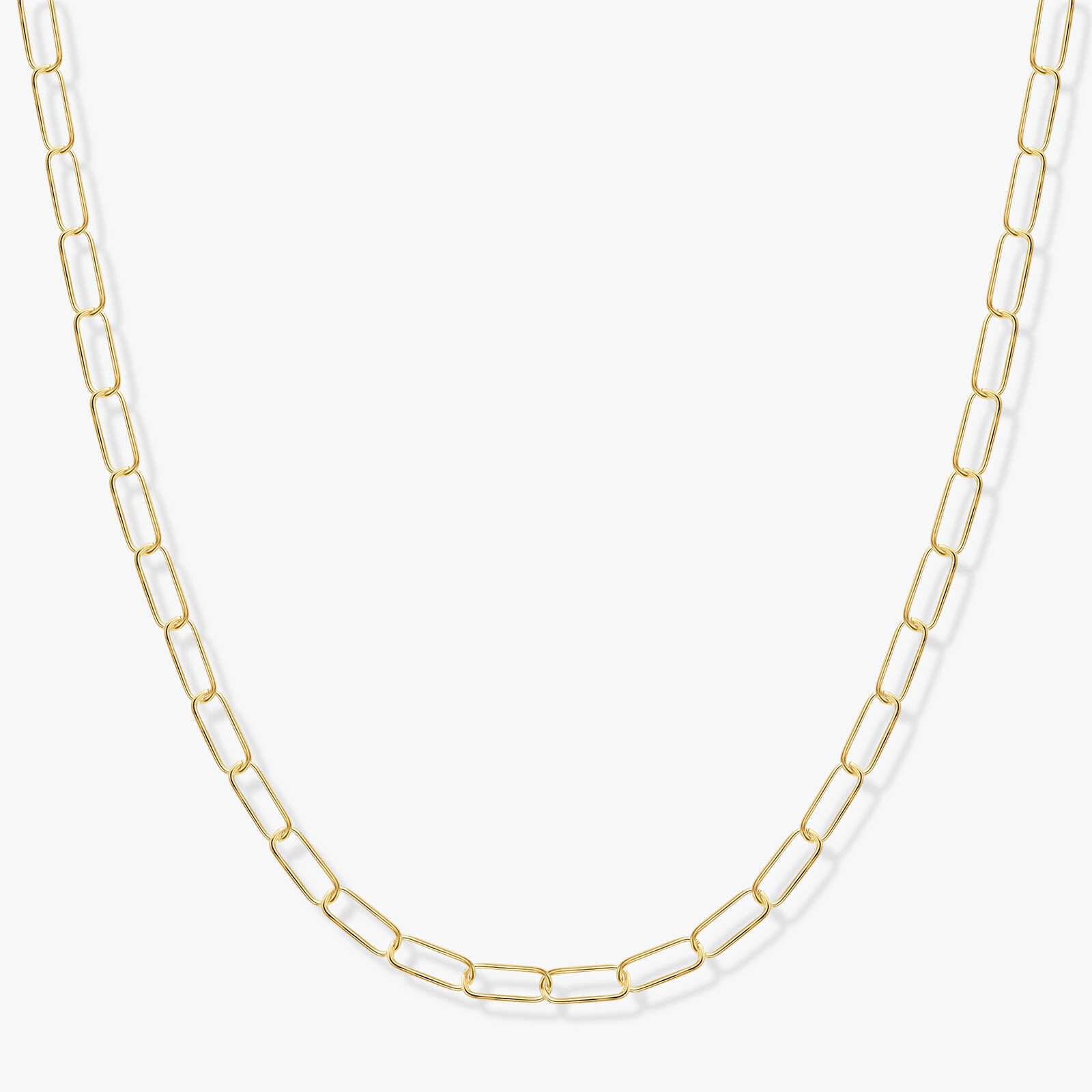 שרשרת זהב עם חוליות מלבניות