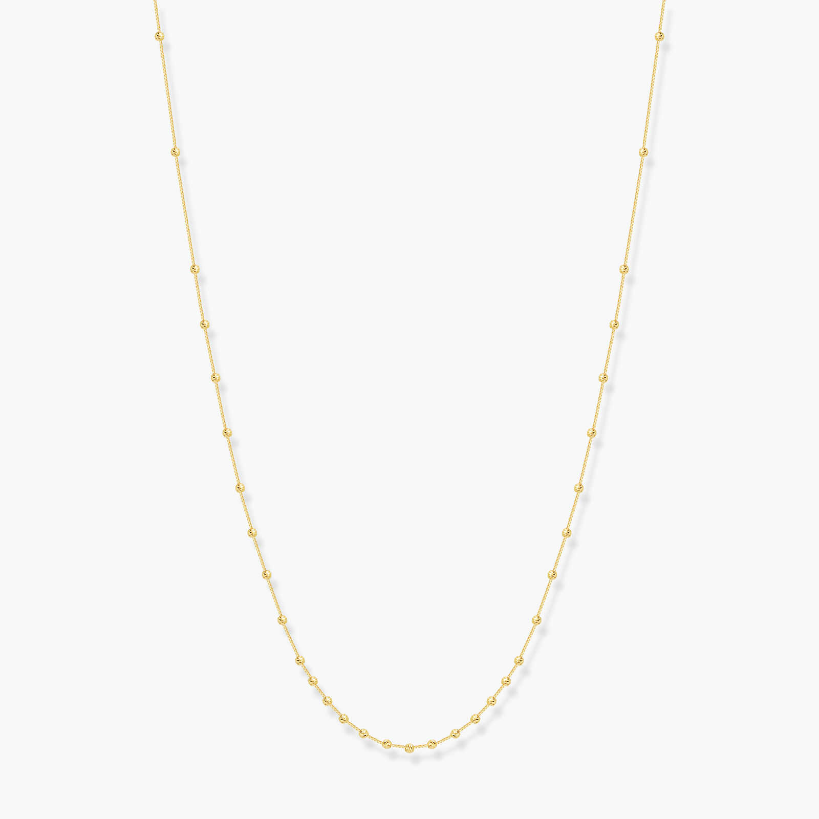 שרשרת מרסיי עשויה זהב בשילוב כדורי זהב