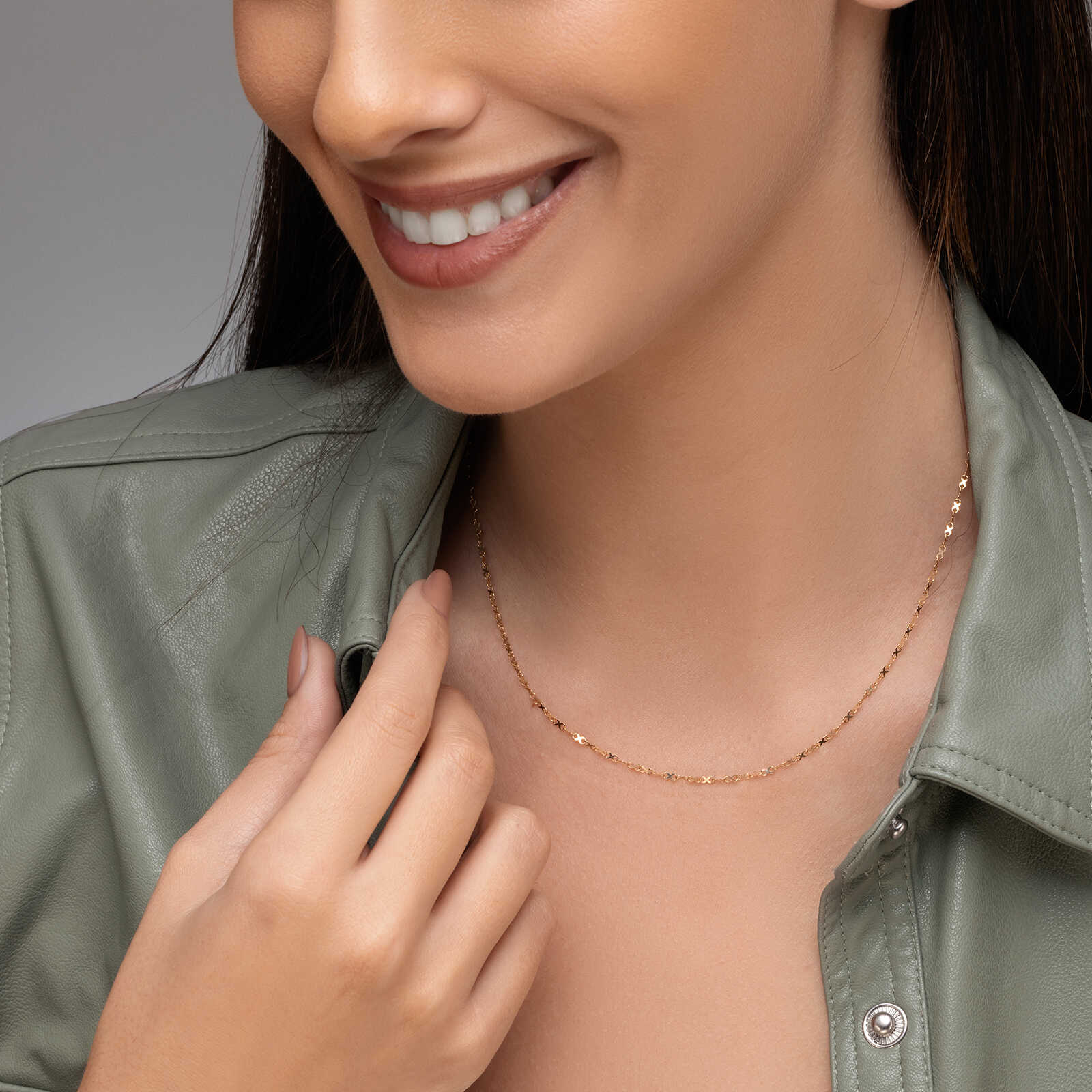 שרשרת זהב Eternity