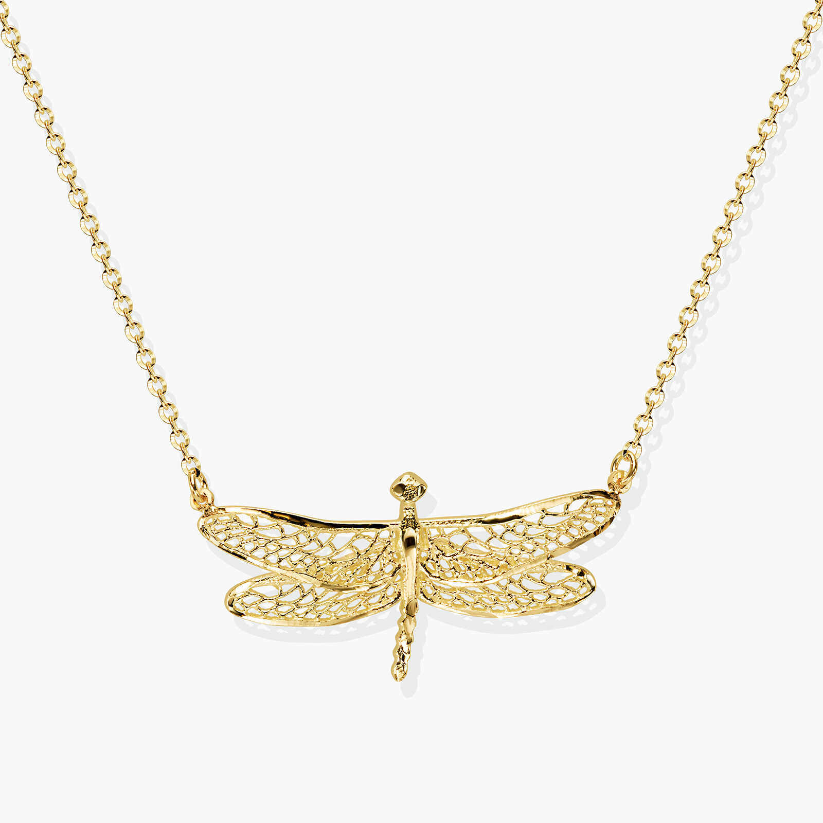 תליון זהב שפירית עם שרשרת זהב