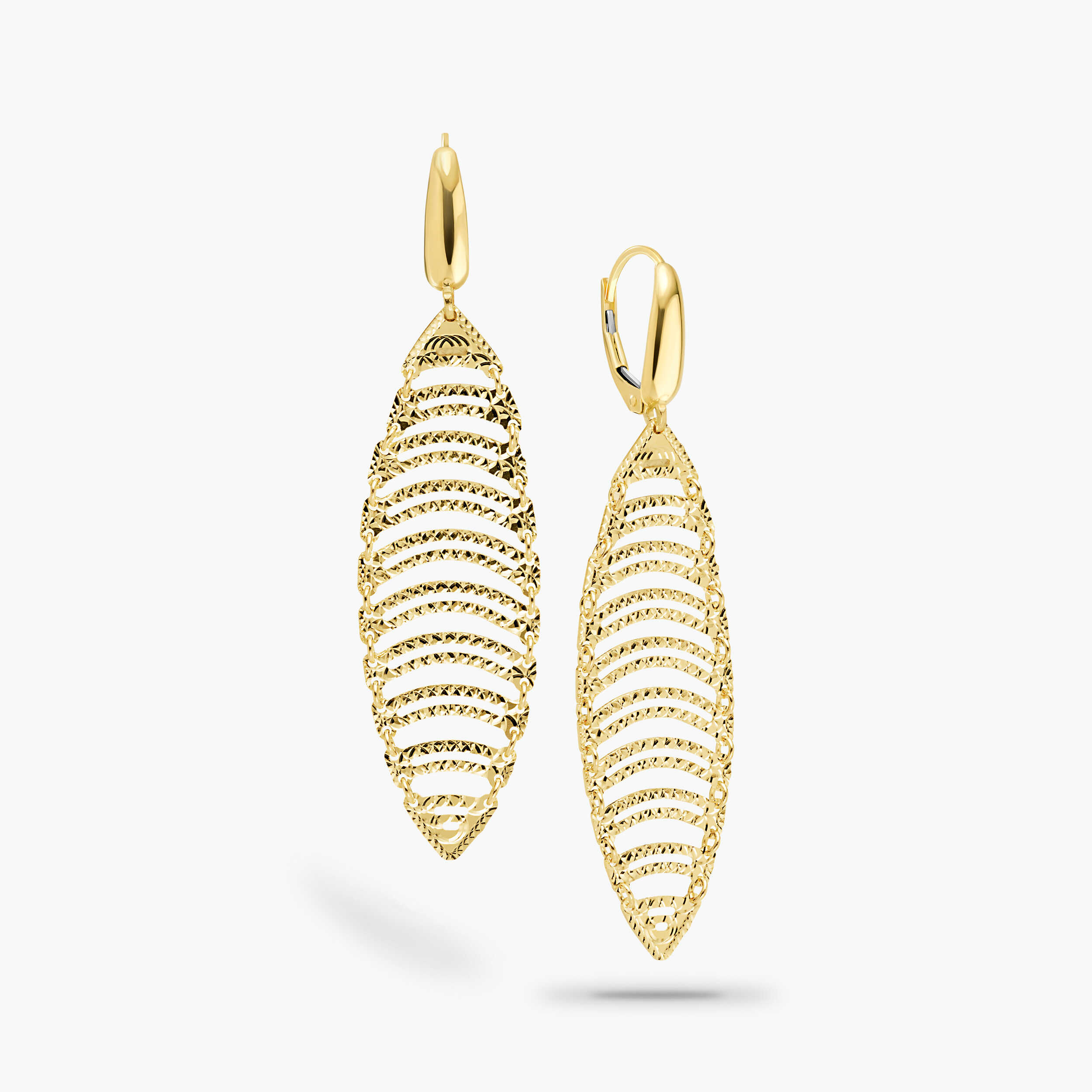 עגילי קייט מזהב 14K