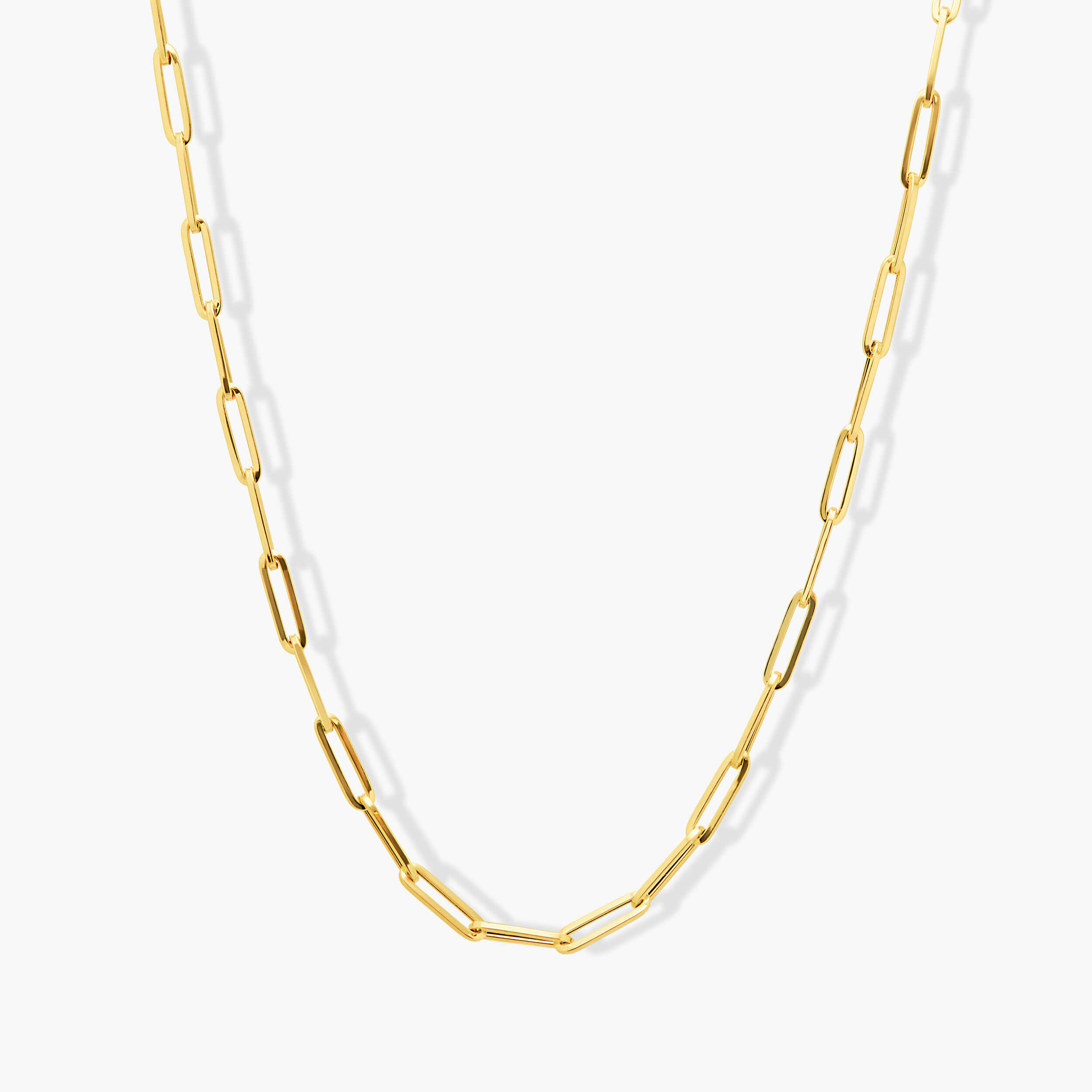 שרשרת זהב 45 ס"מ עם חוליות 1.4*0.35 ס"מ