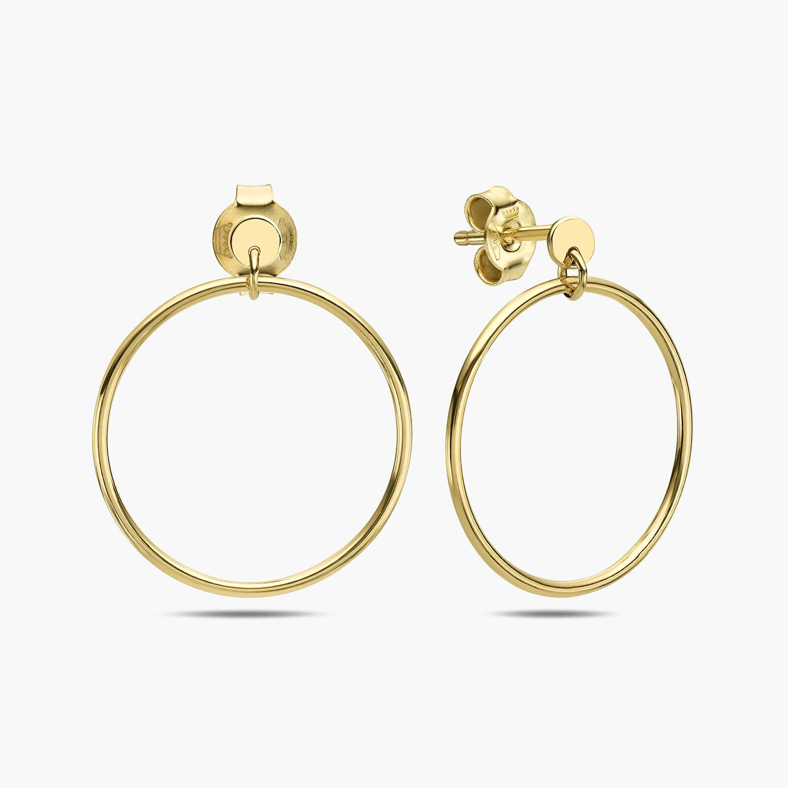 עגילי חישוק מזהב