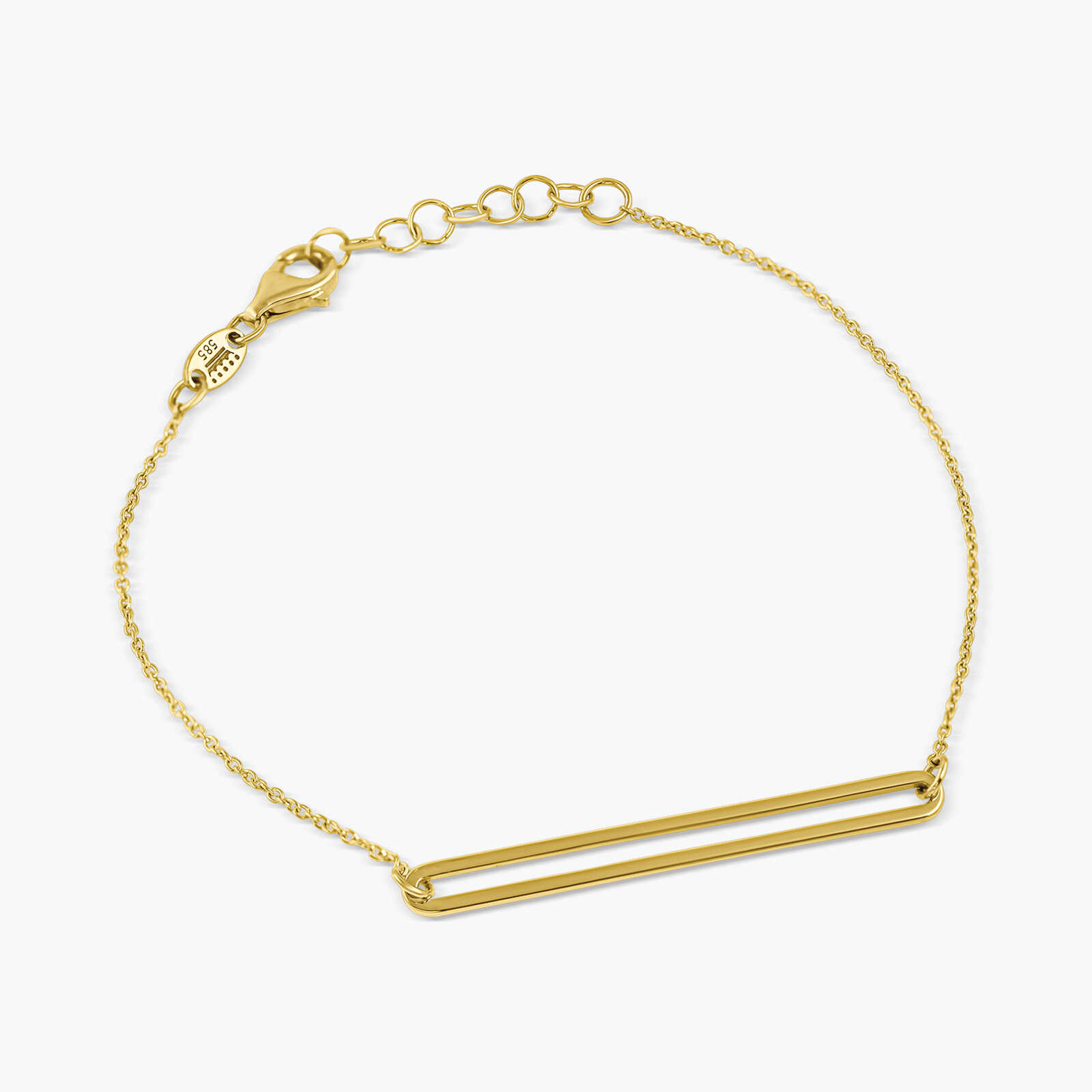 צמיד LINK מזהב 14K