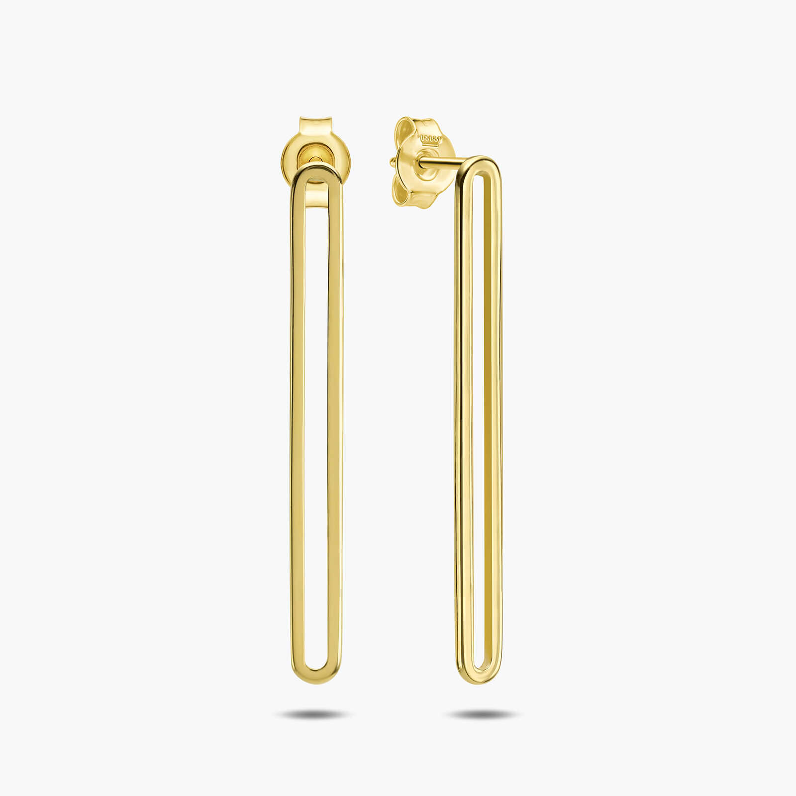 עגילי LINK חולית זהב ארוכה