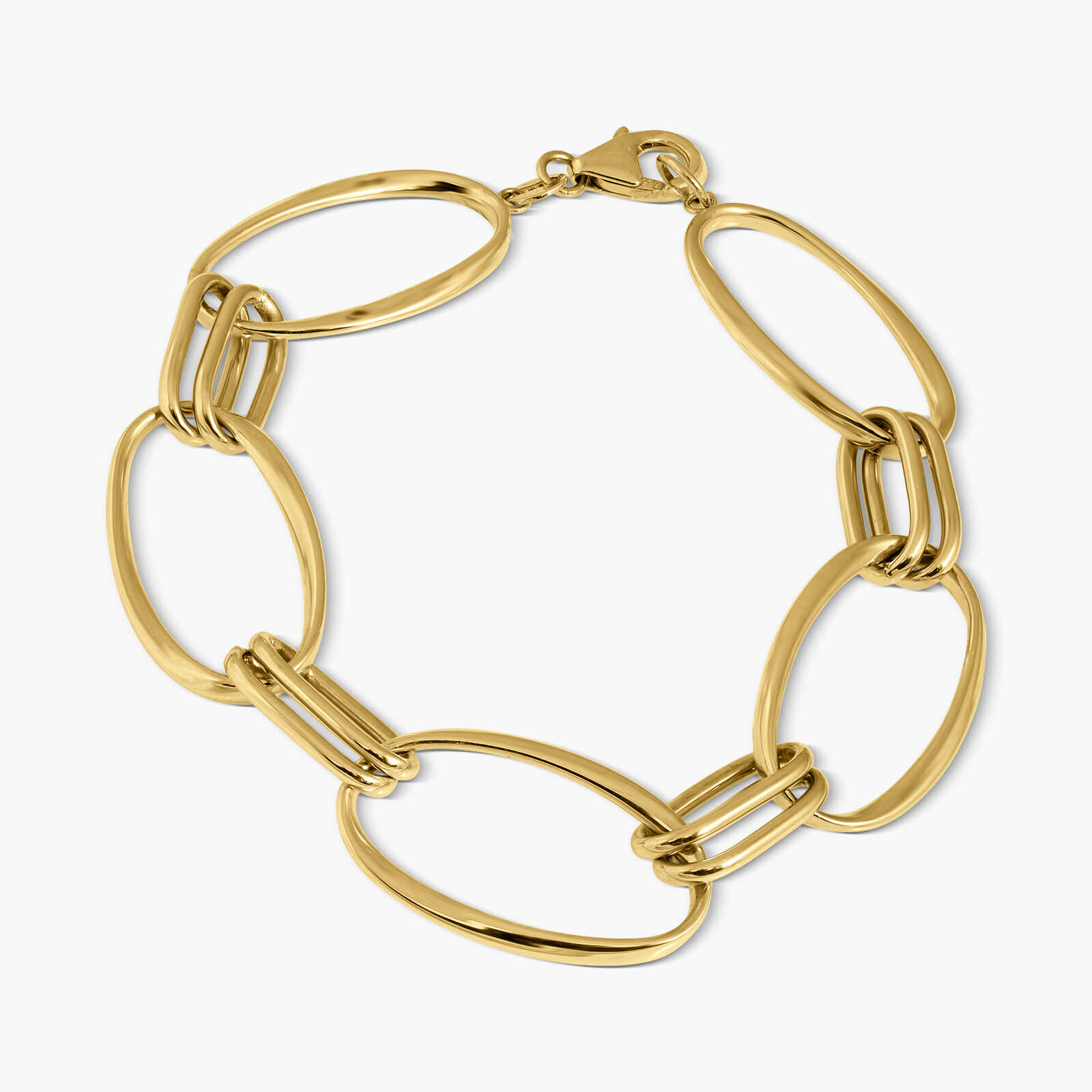 צמיד חוליות מזהב 14K