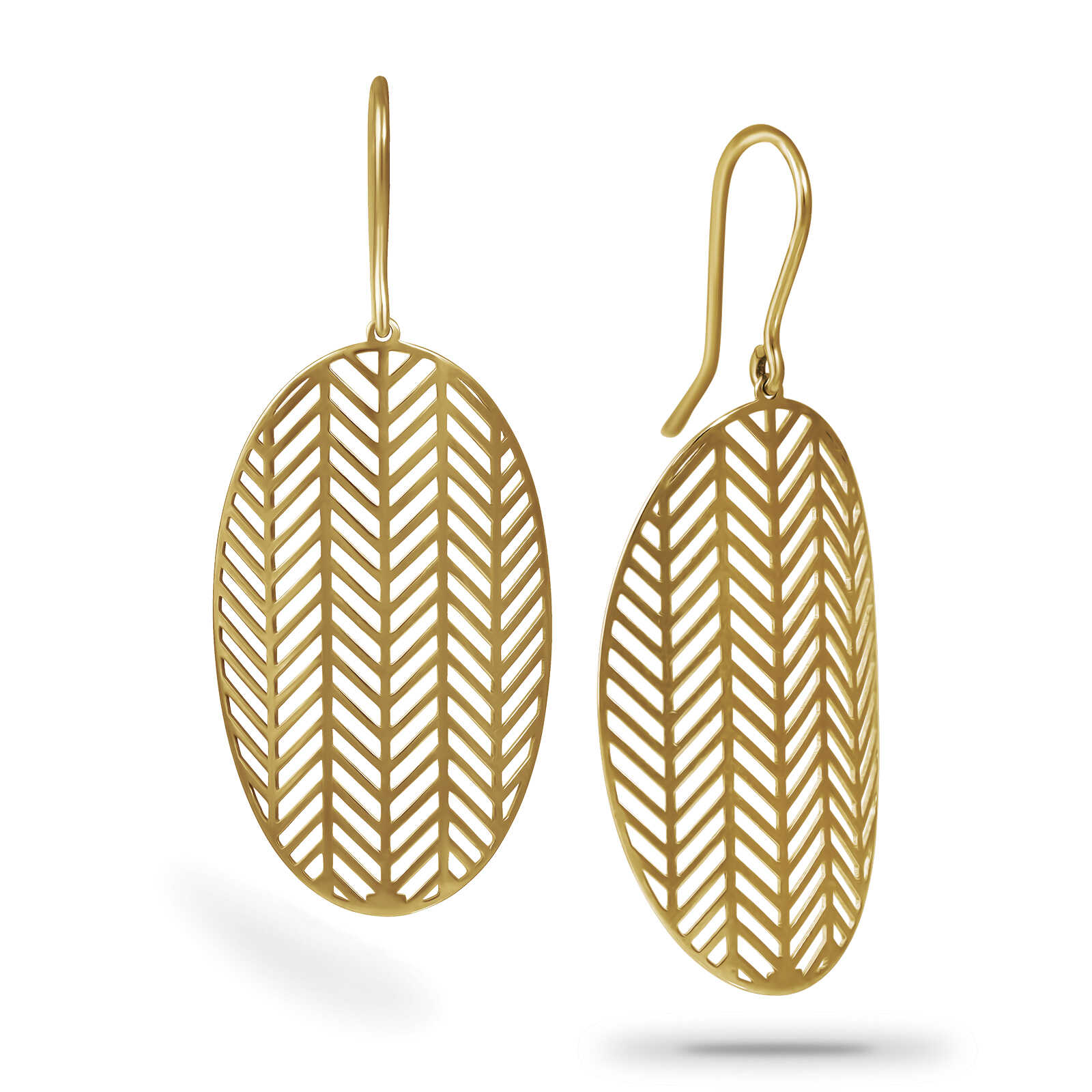 עגילי אליסון מזהב 14K