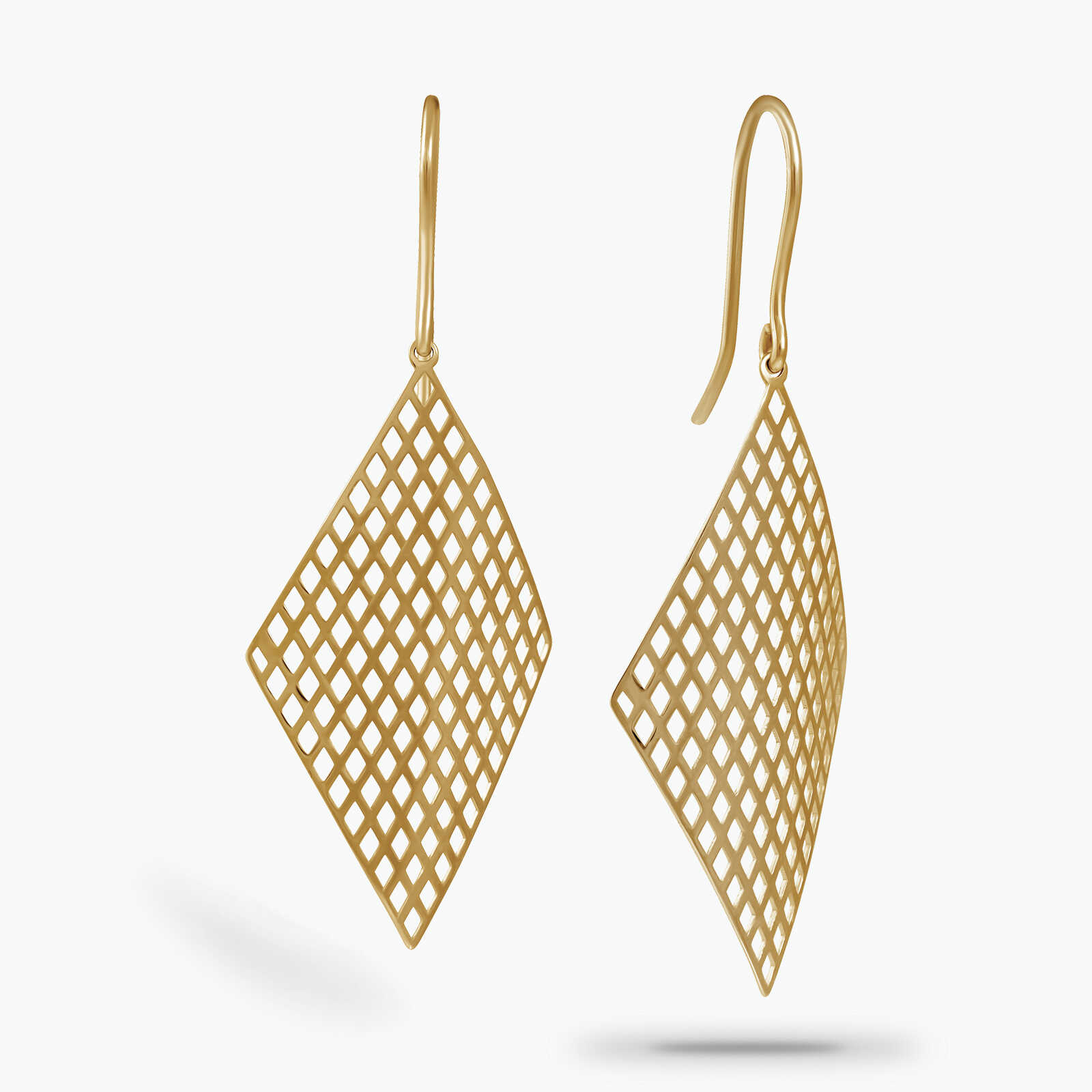 עגילי ברי מזהב 14K