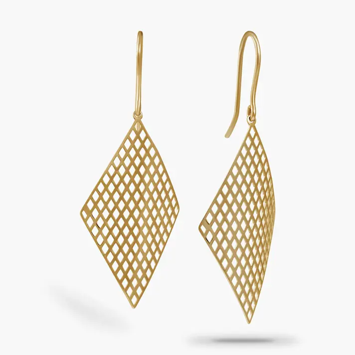 עגילי ברי מזהב 14K