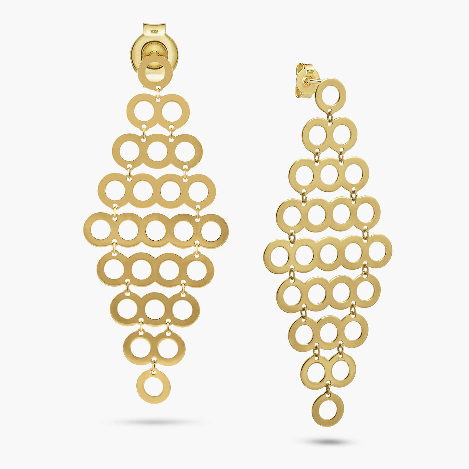 עגילי BOHO מזהב 14K