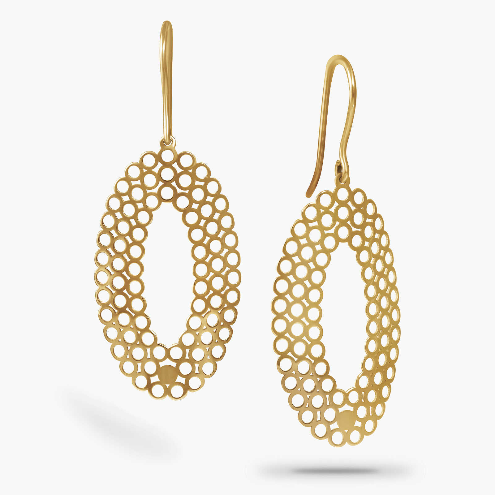 עגילי אלישה מזהב 14K