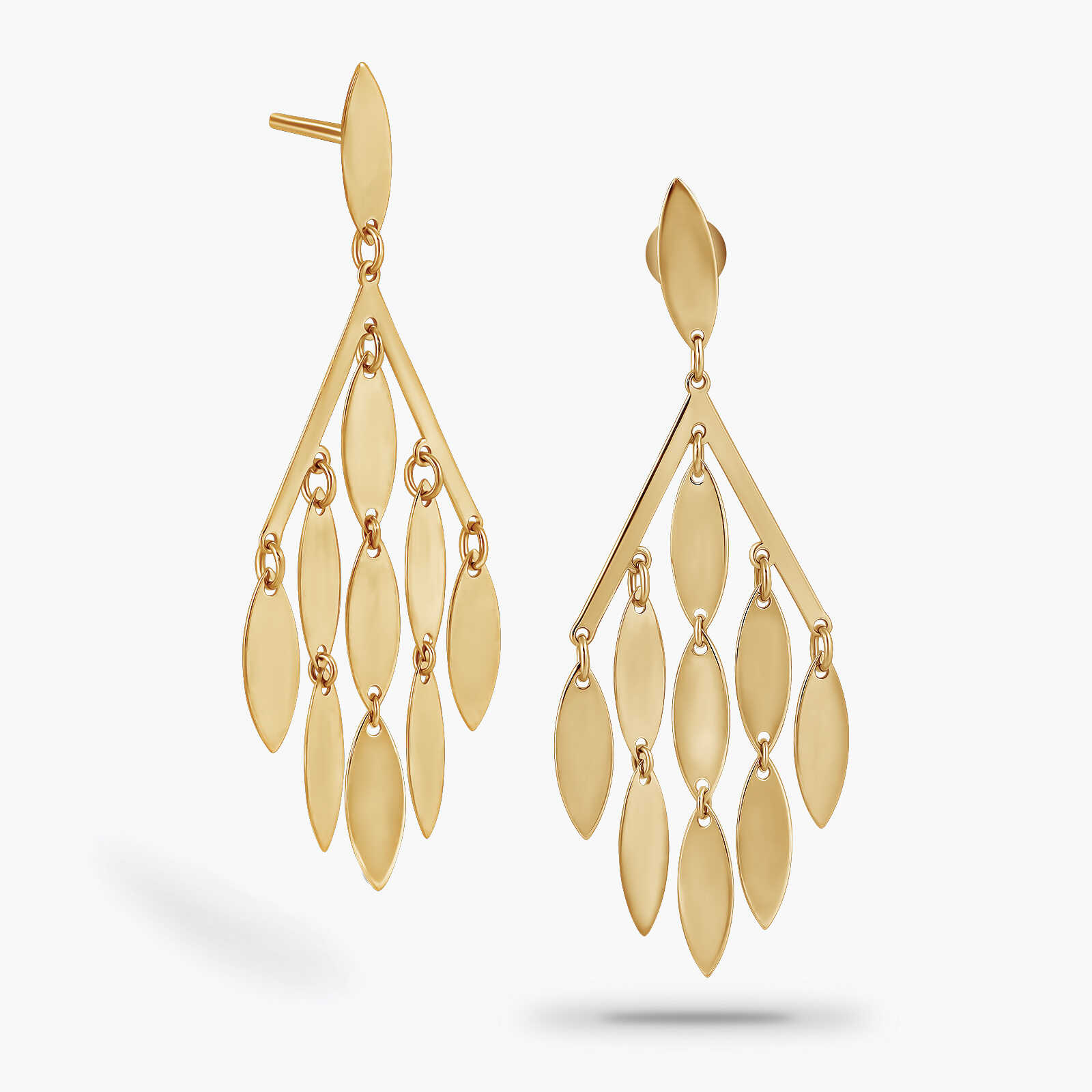 עגילי אלקסיס מזהב 14K