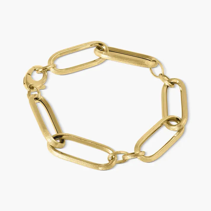 צמיד חוליות מזהב 14K