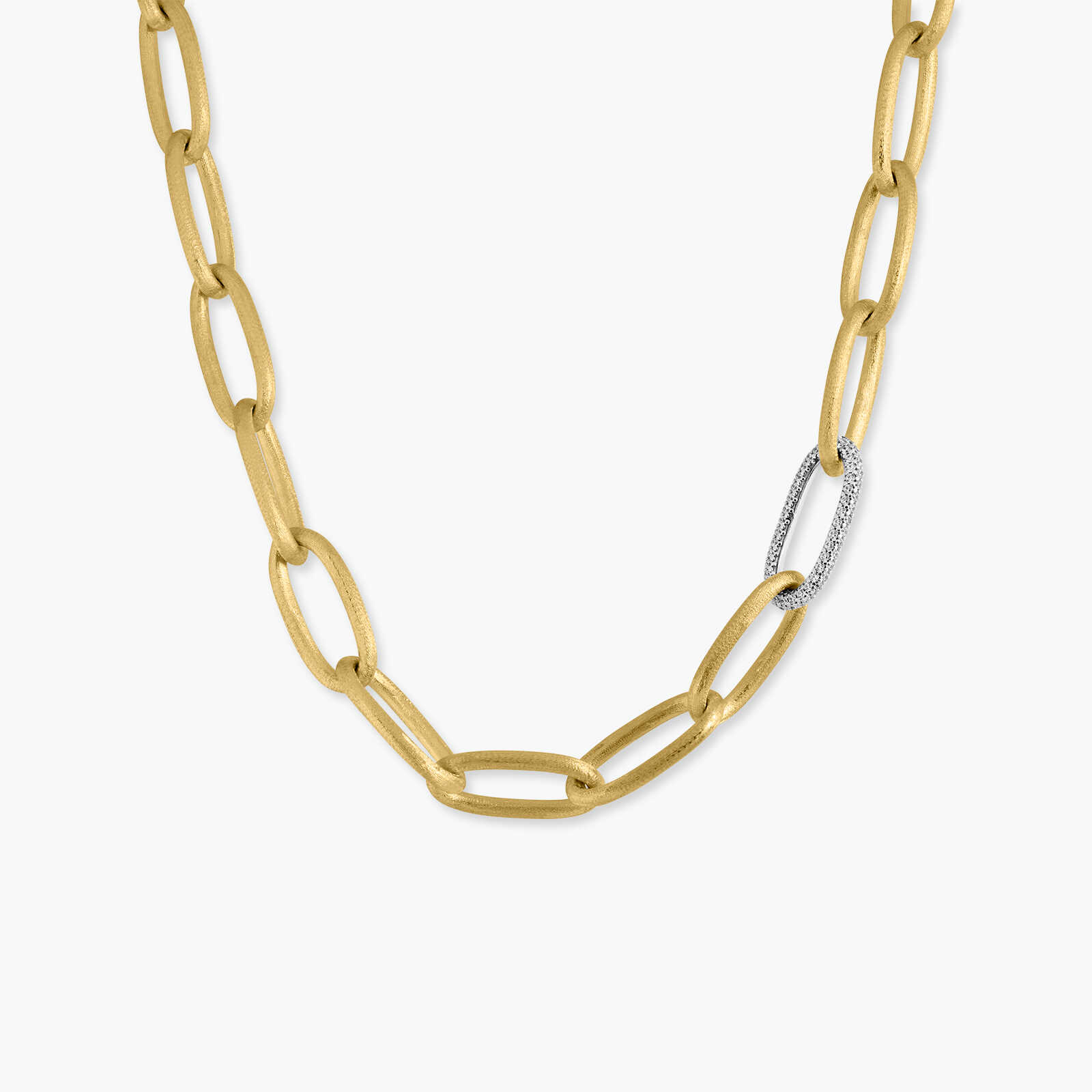 שרשרת חוליות משובצת זרקונים